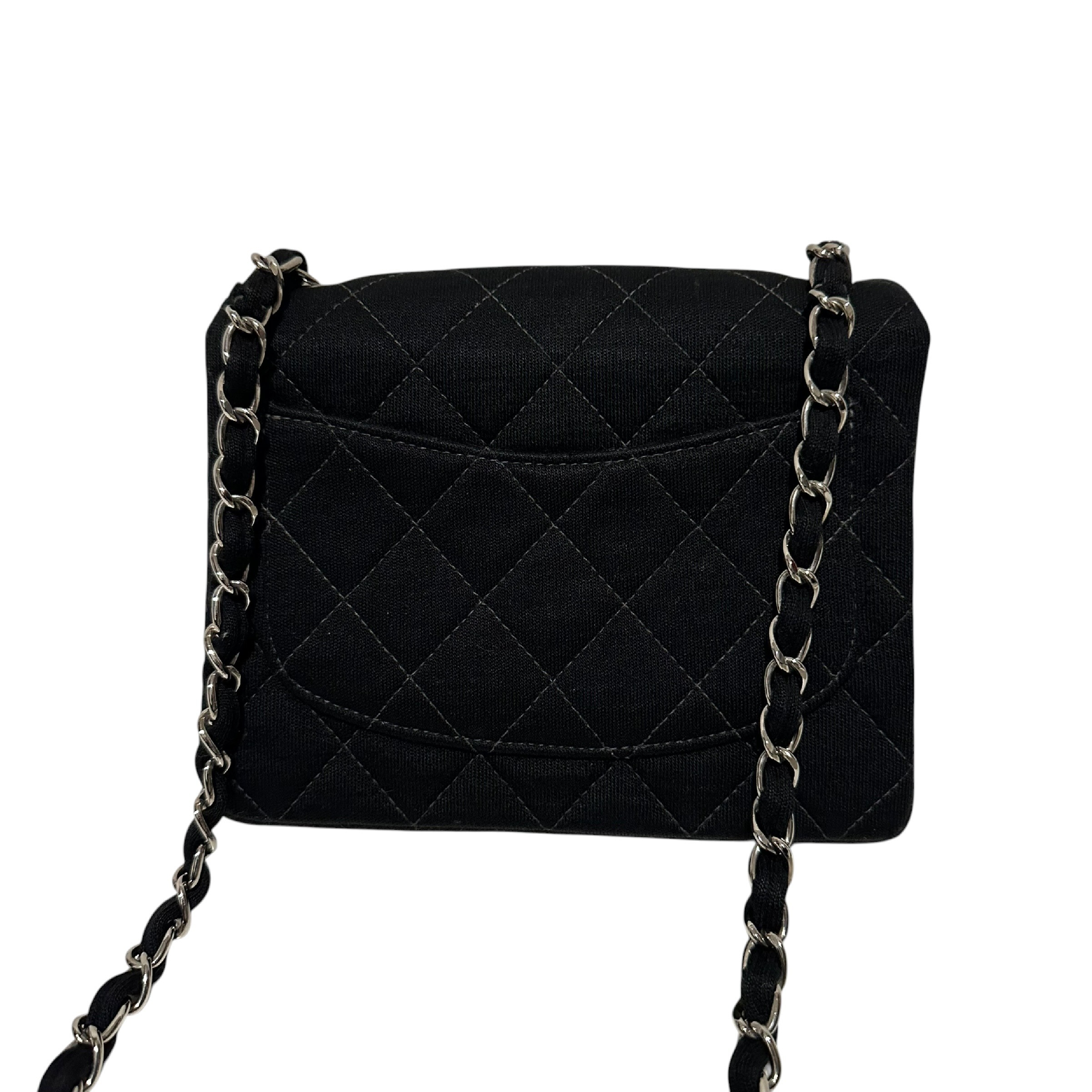 Matelassé 17 Coco Mark Single Flap Single Chain Shoulder Bag Black Silver 5887007 Shoulder Bag — view 2