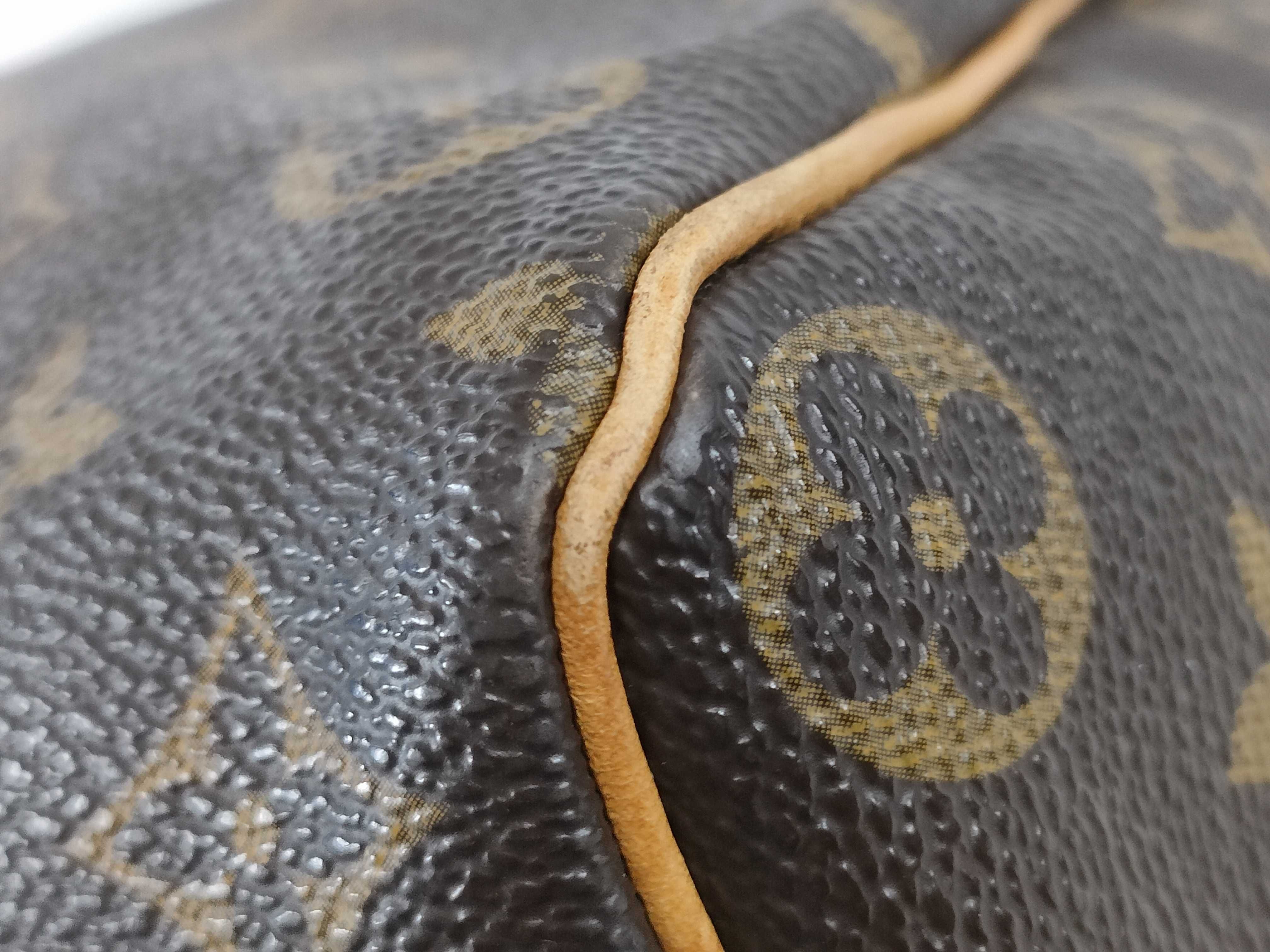 Monogram LV Monogram Speedy 35 Handbag M41524 (Purple leather, torn) Boston bag — view 7