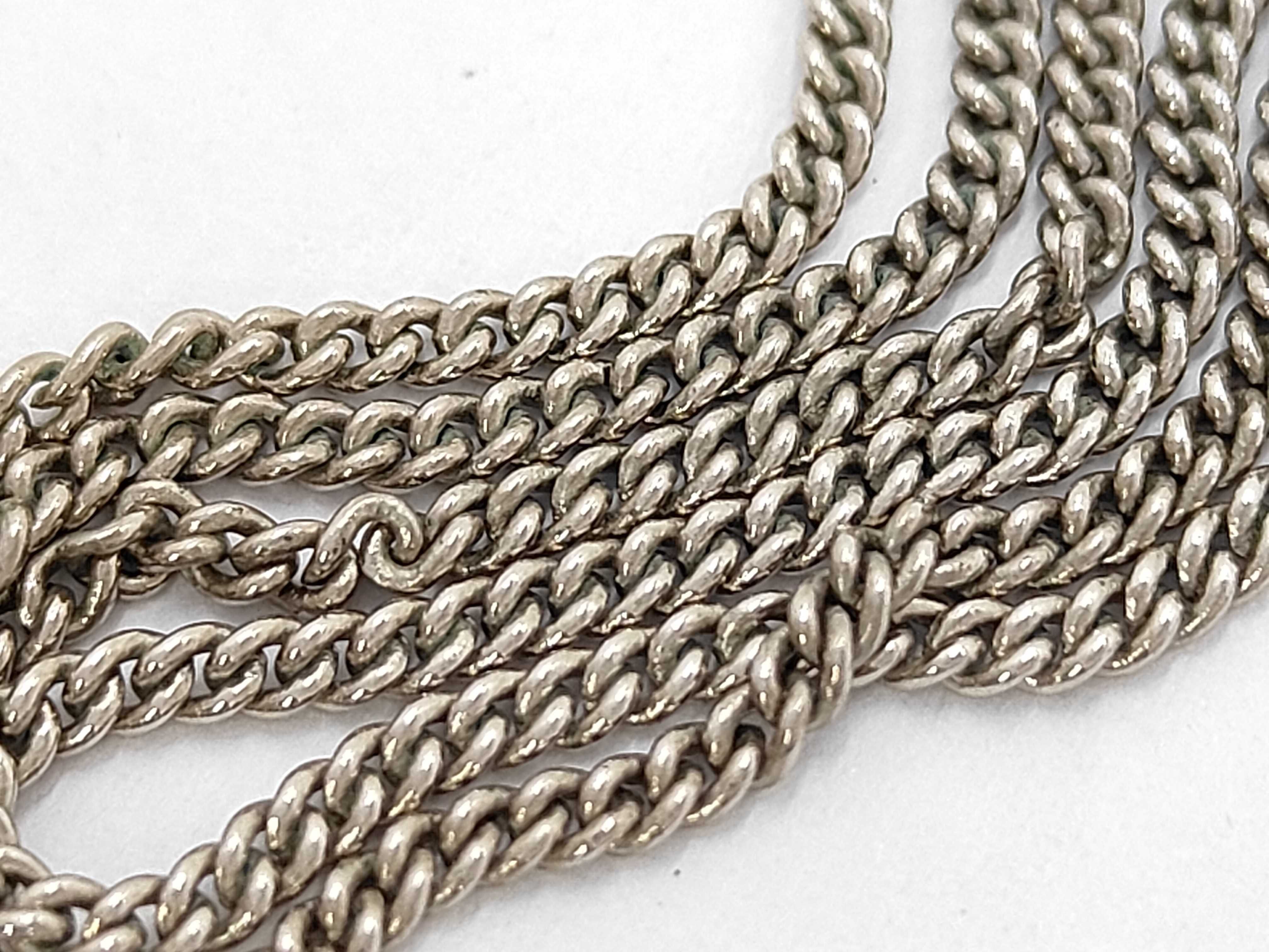 Coco Rhinestone Necklace (Silver) — view 4