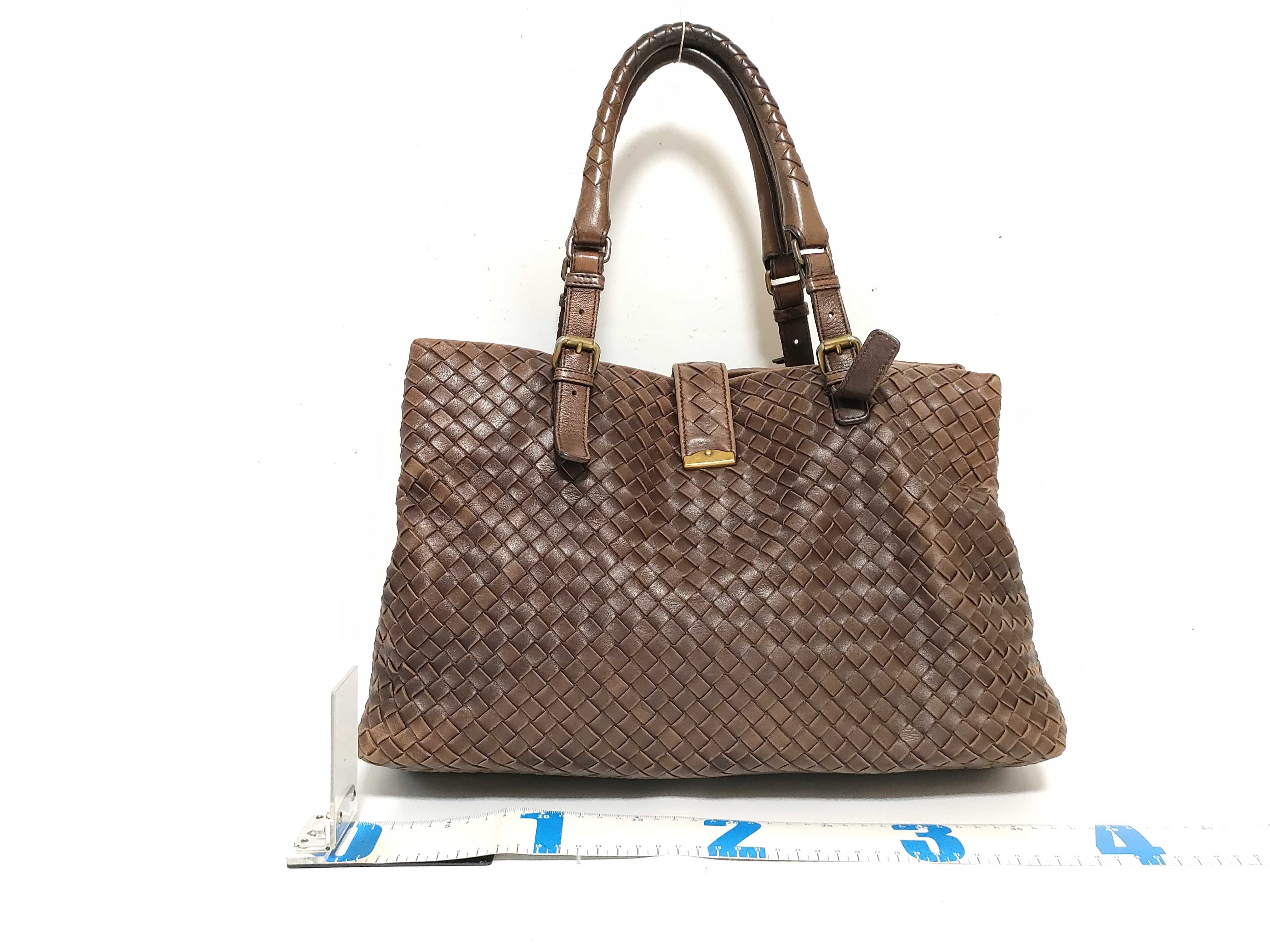 Intrecciato KR - Roma Leather Handbag Brown 171265 Handbag — view 2