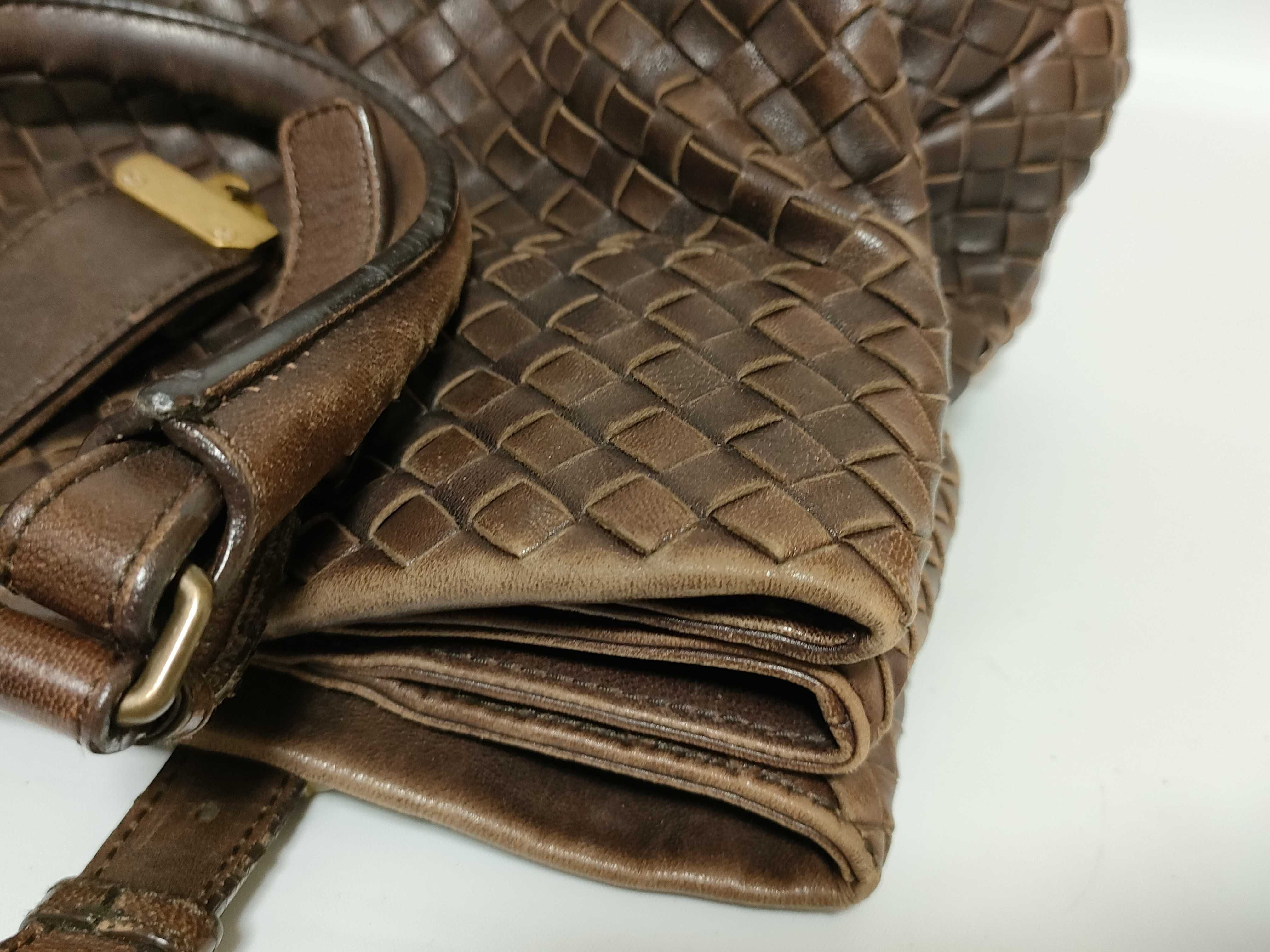 Intrecciato KR - Roma Leather Handbag Brown 171265 Handbag — view 13