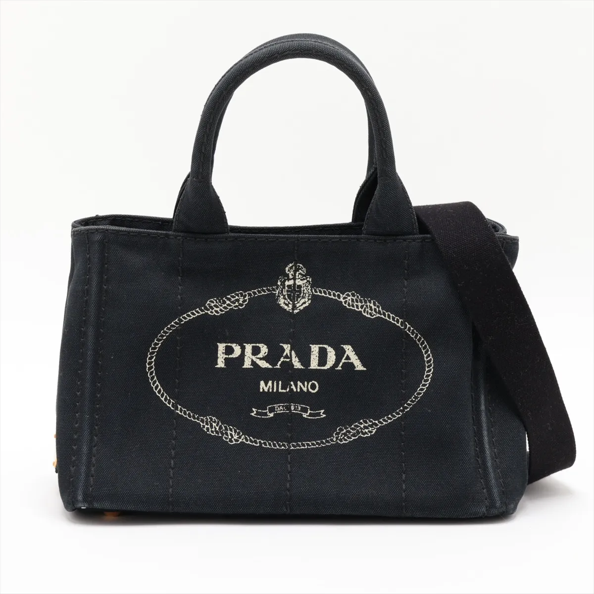 Canapa Canvas 2-Way Handbag, Black