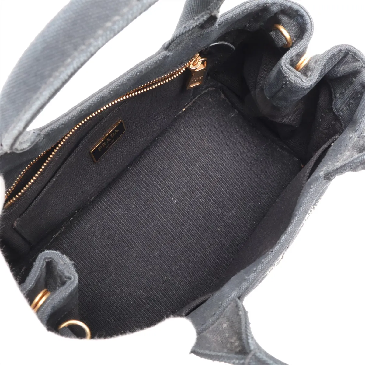 Canapa Canvas 2-Way Handbag, Black — view 8