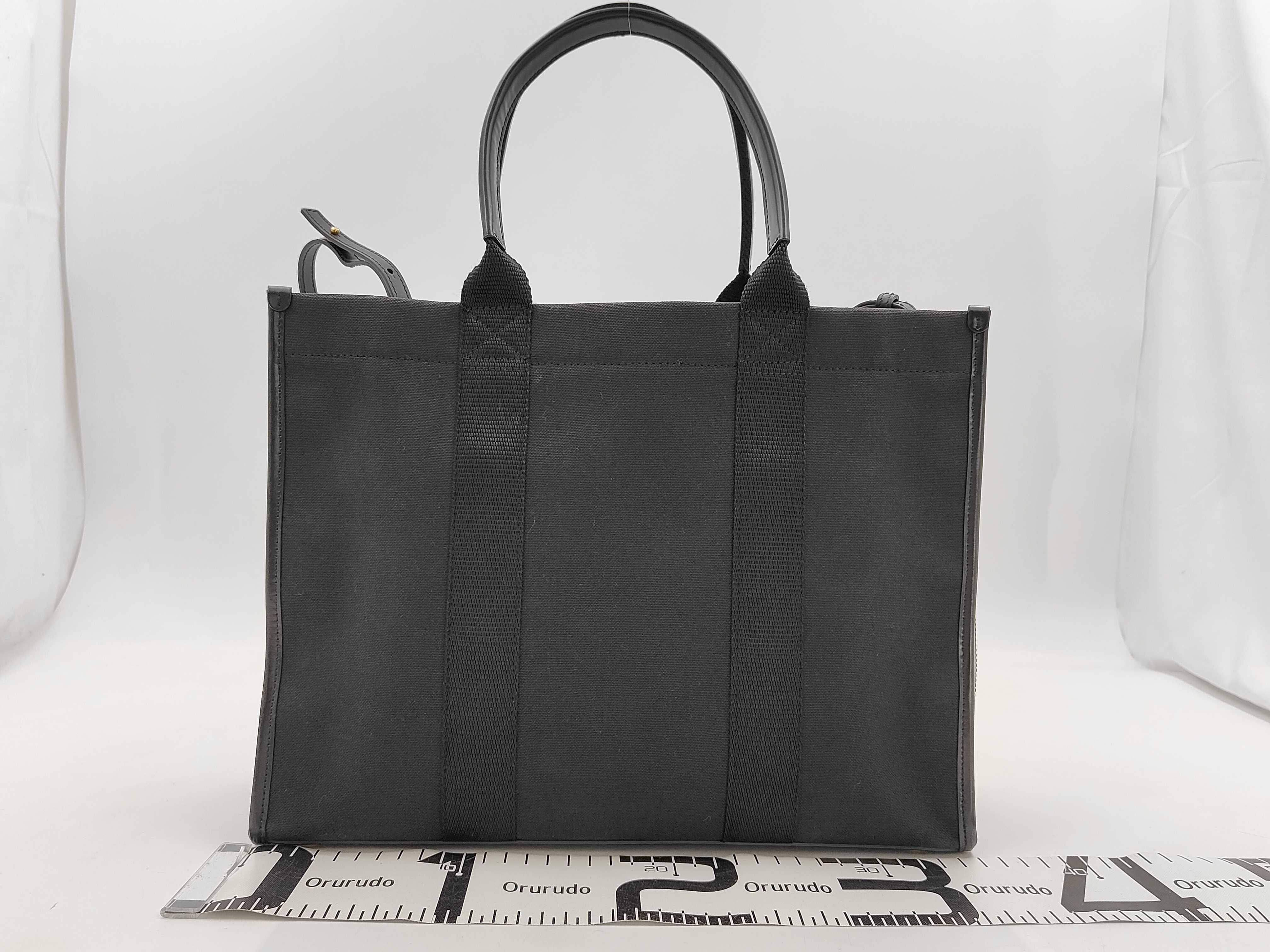 Hardware Handbag 2-way 50820 Canvas Black Handbag — view 2