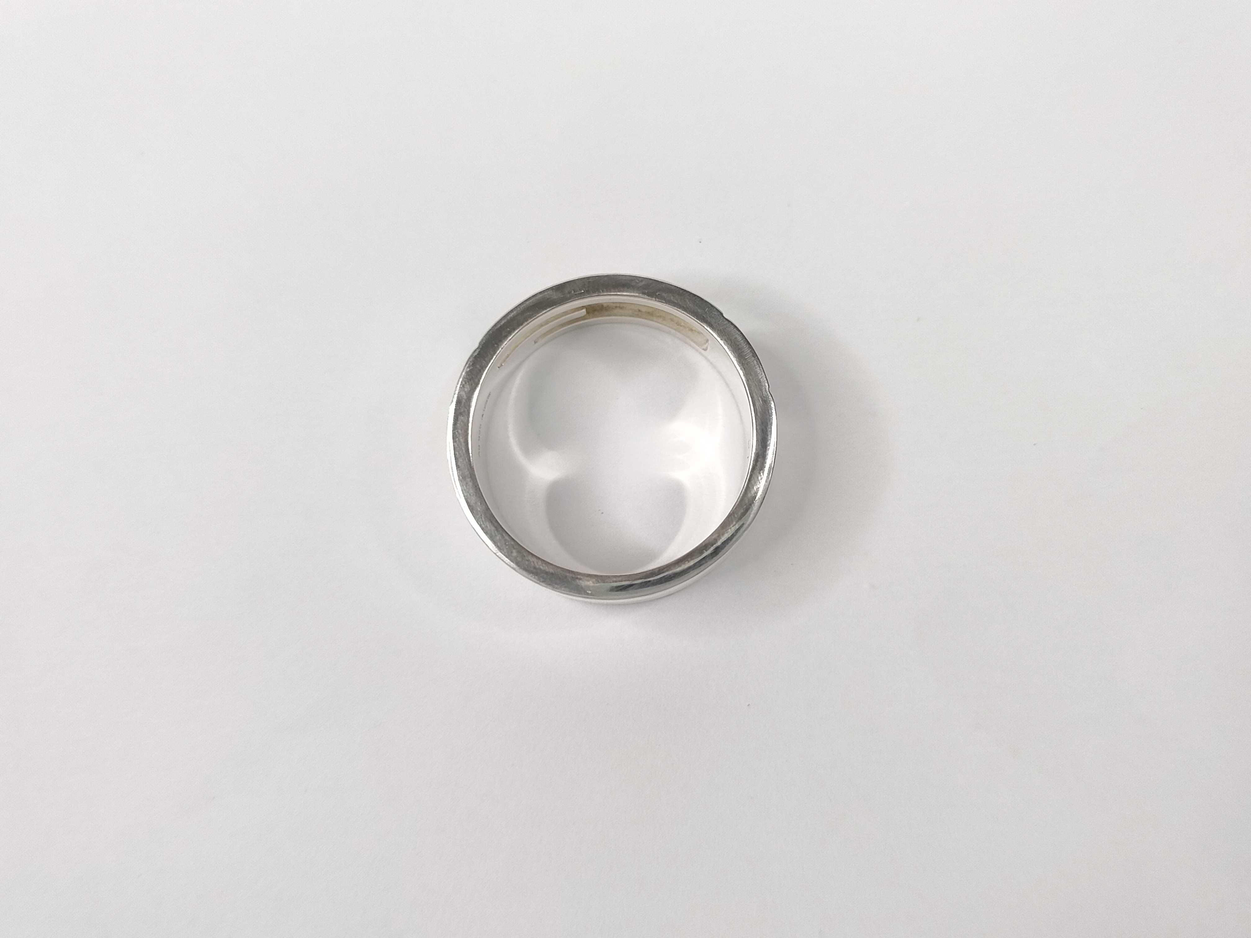 ring, branded G cutout G, 925 sterling silver, size 18, 8.2g. — view 3