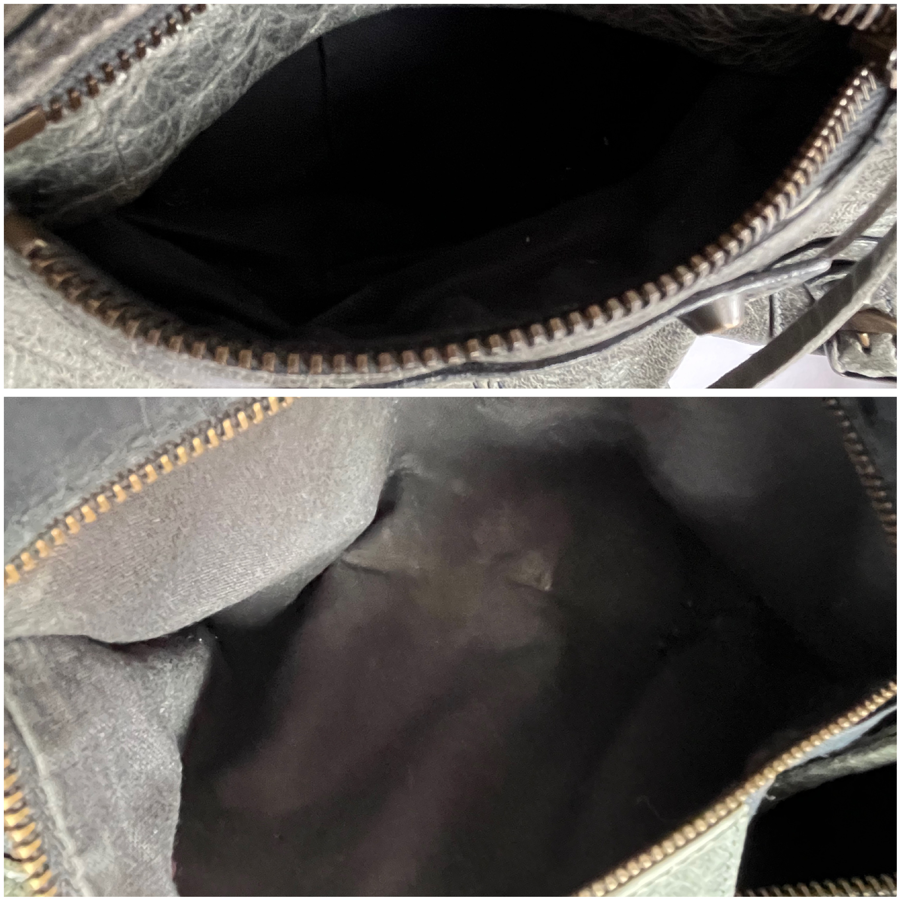 The City Smoky Black Khaki Shoulder Bag with Mirror and Shoulder Strap — view 13