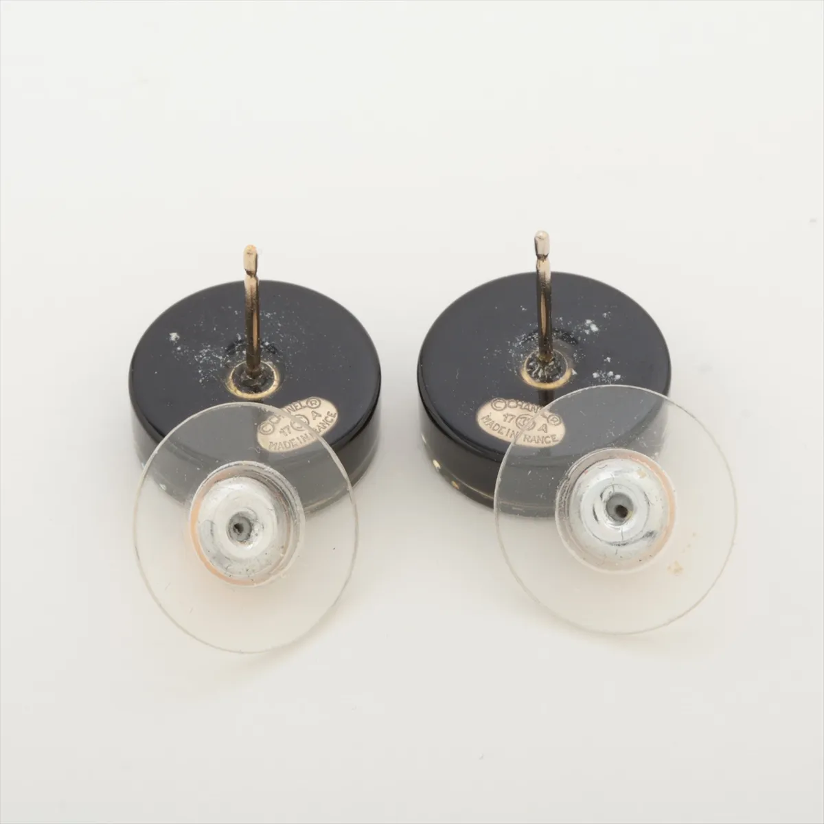 Cocomark 17A Earrings (for both ears) GP x Rhinestone Gold x Black — view 4