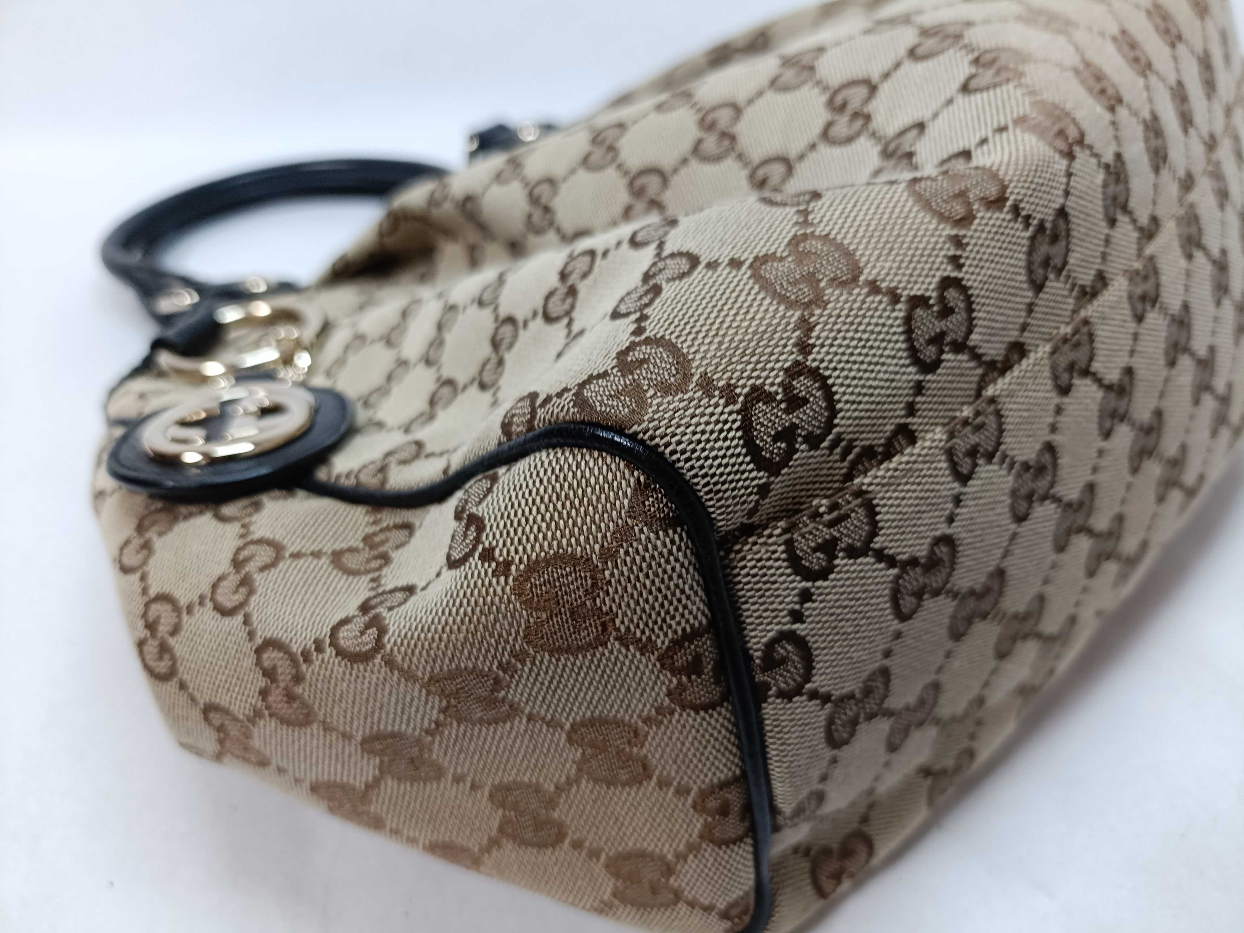GG Canvas 211944 493075 Diamante Sukey Handbag — view 6