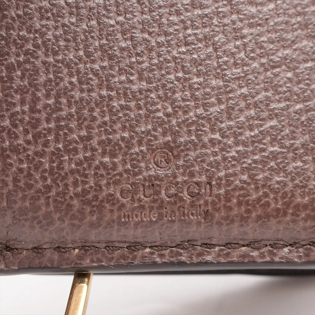 GG Supreme Ophidia 644334 PVC x Leather Compact Wallet Brown — view 7
