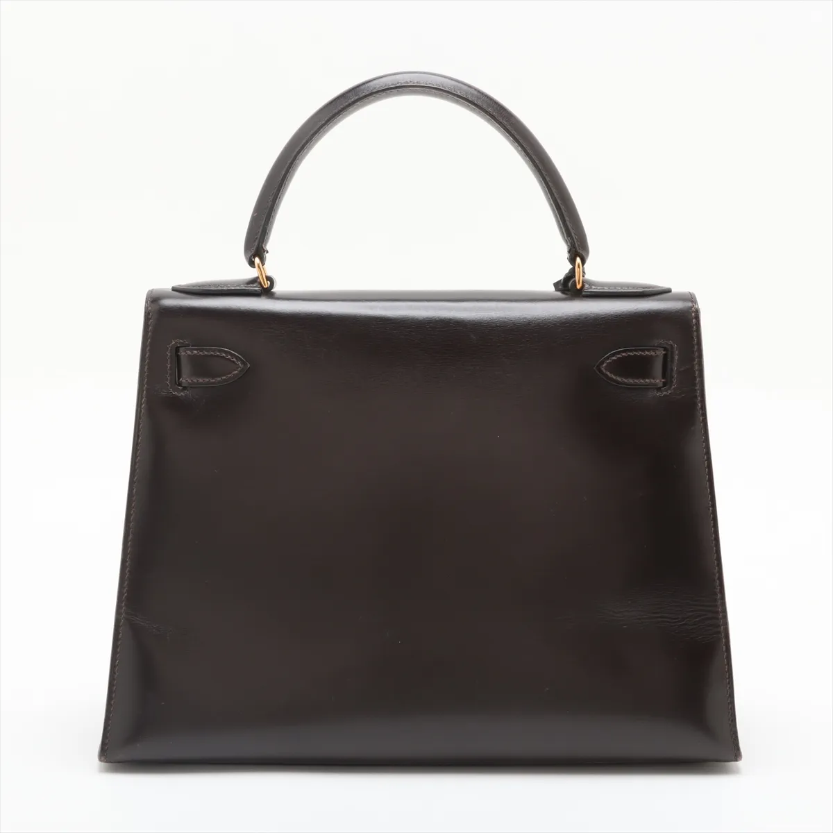 [Individually wrapped] Hermes Kelly 28 Serie Box Calf Chocolat Gold hardware R:1988 — view 2