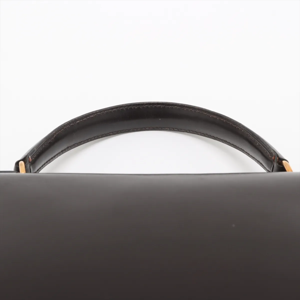 [Individually wrapped] Hermes Kelly 28 Serie Box Calf Chocolat Gold hardware R:1988 — view 6