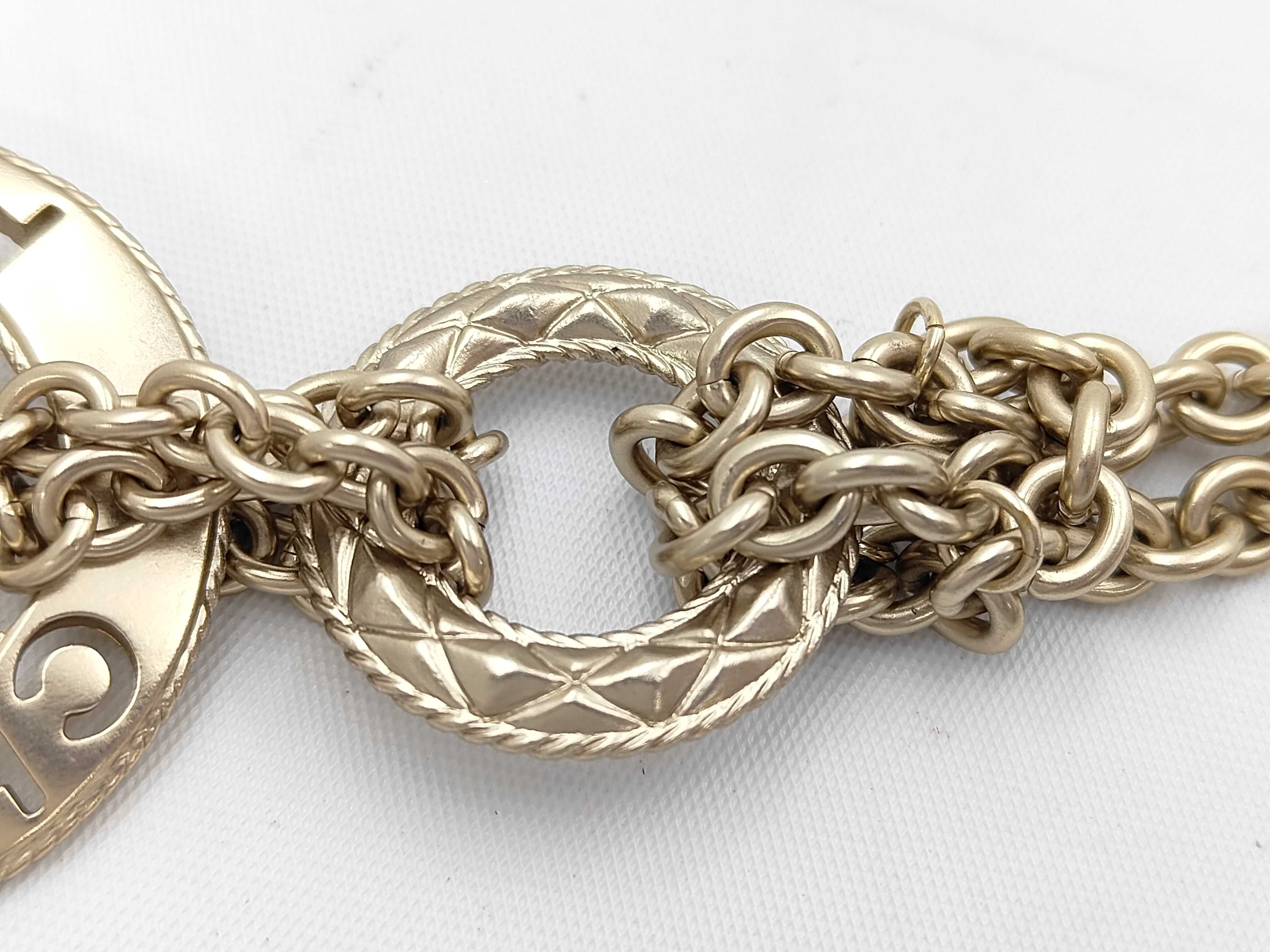 Chain Belt Long Necklace A18B Coco Mark Pearl Ribbon Necklace — view 5