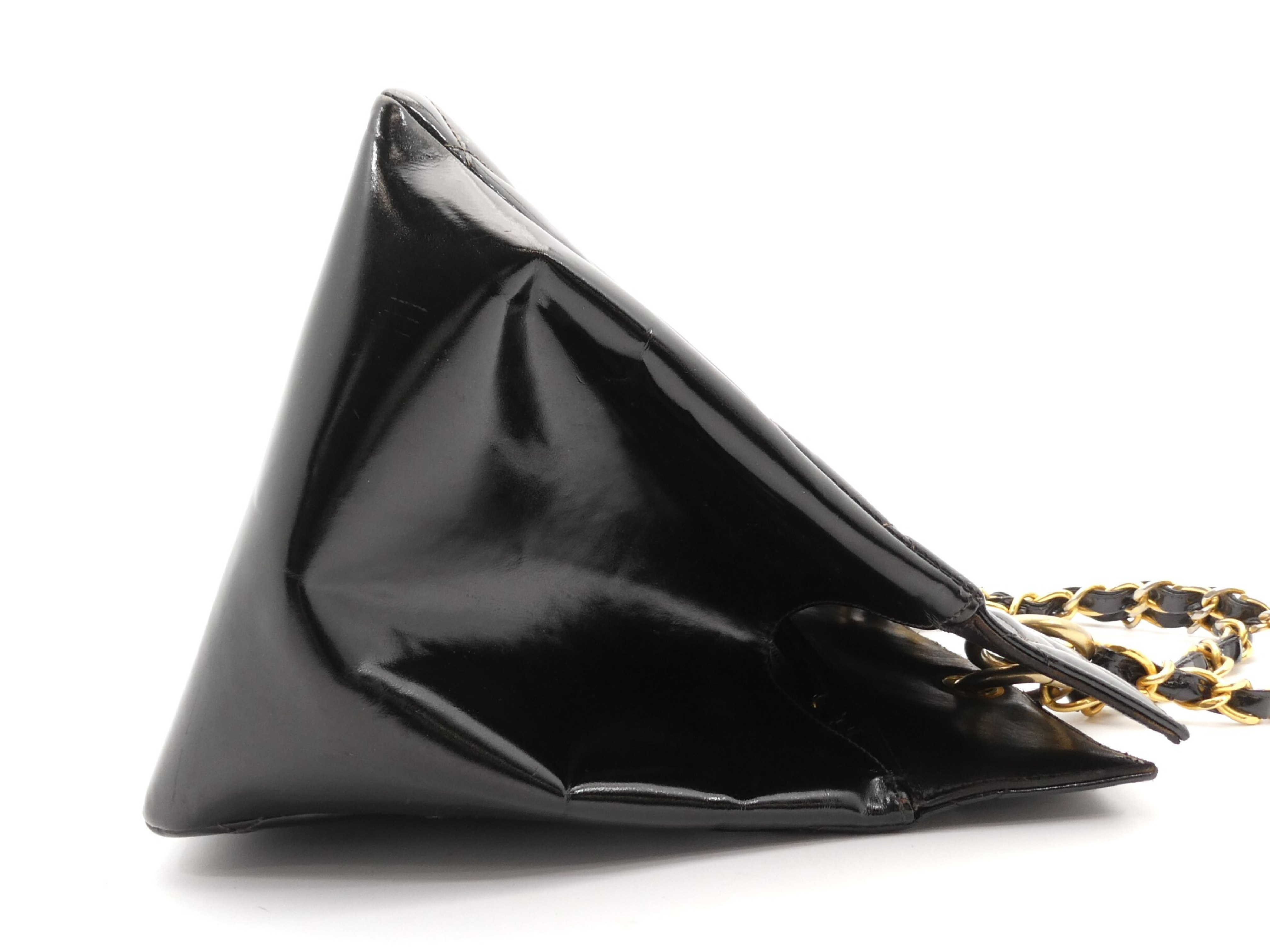 Matelassé Enamel Coco Mark Chain Tote Bag — view 4