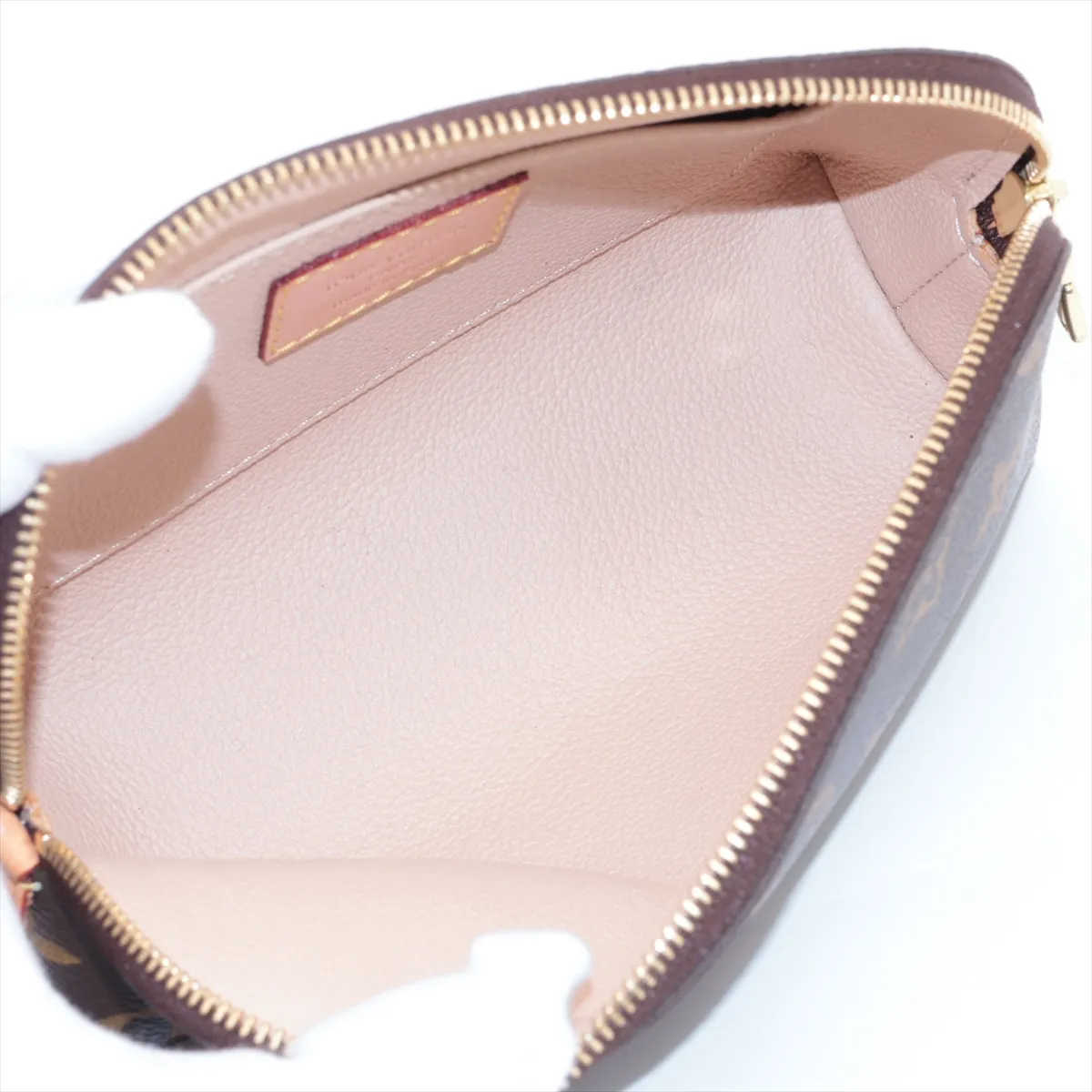 Monogram Pochette Cosmetic M47515 CA3098 Brown Pouch — view 3
