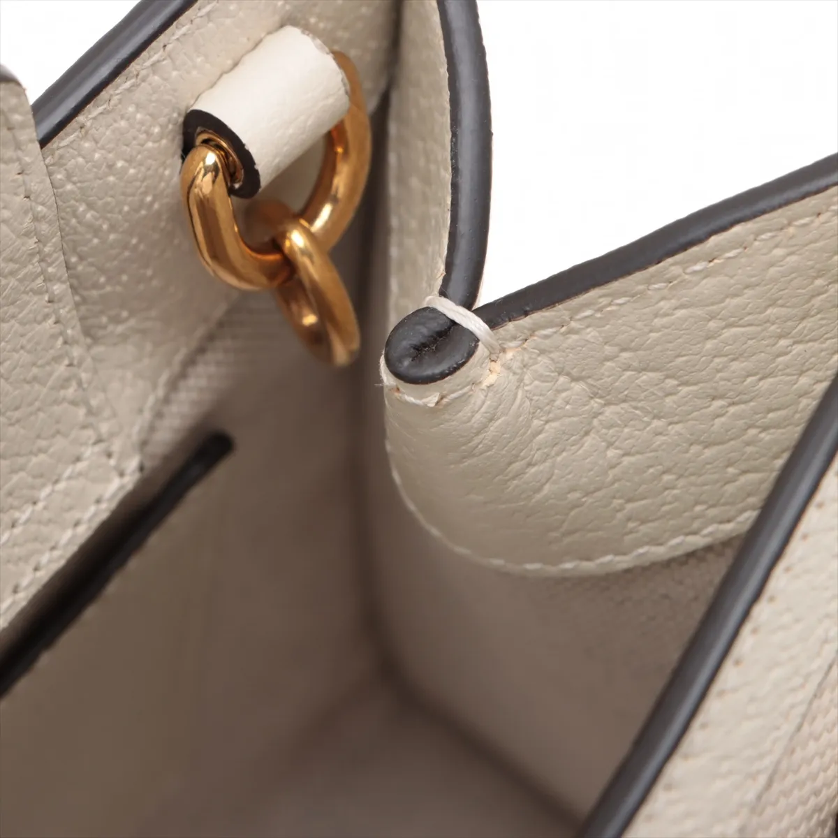 Jumbo GG Diana Canvas x Leather 2-Way Handbag, White, 702732 — view 13