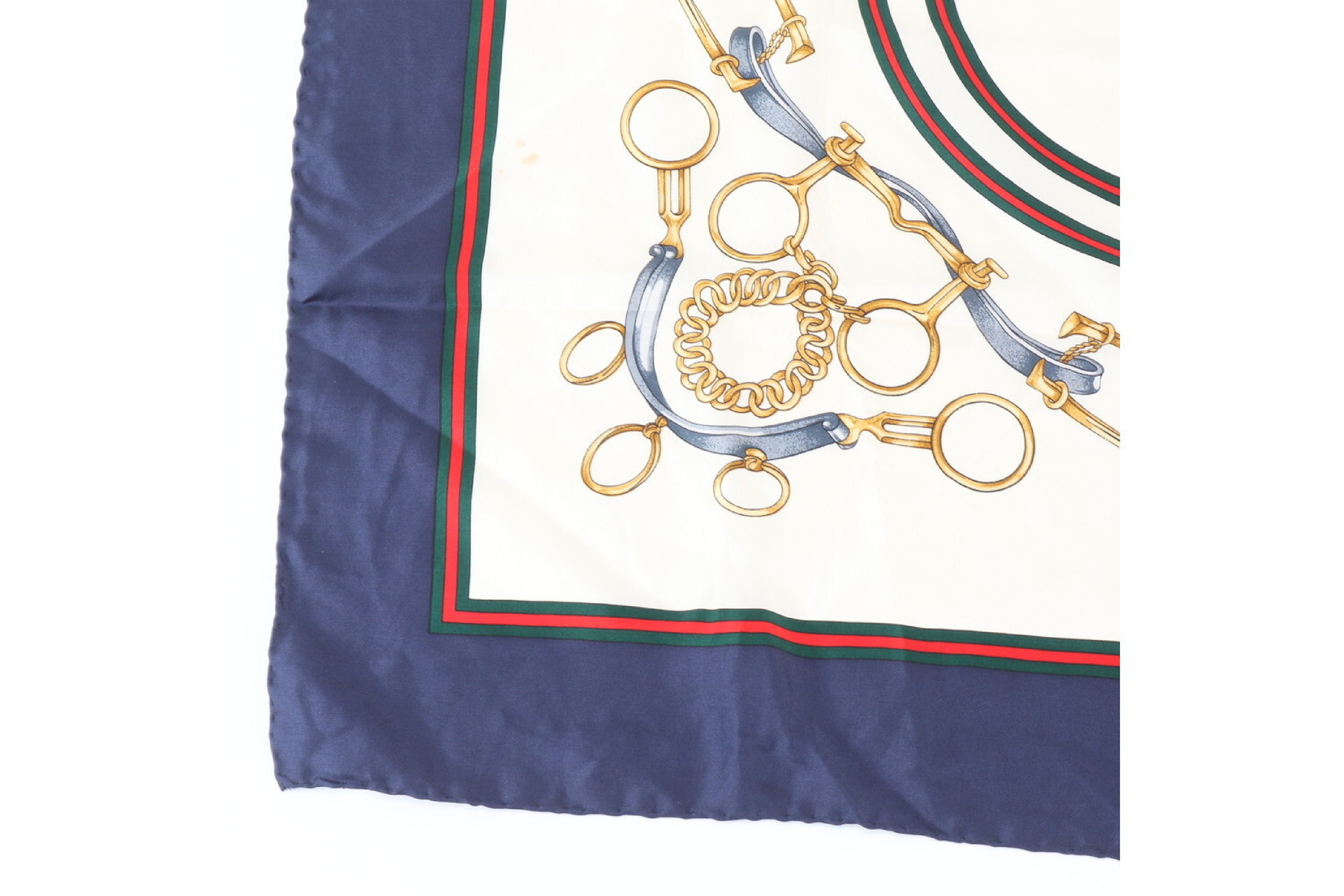 tag included, GG horse logo, 100% silk scarf, other accessories. — view 5