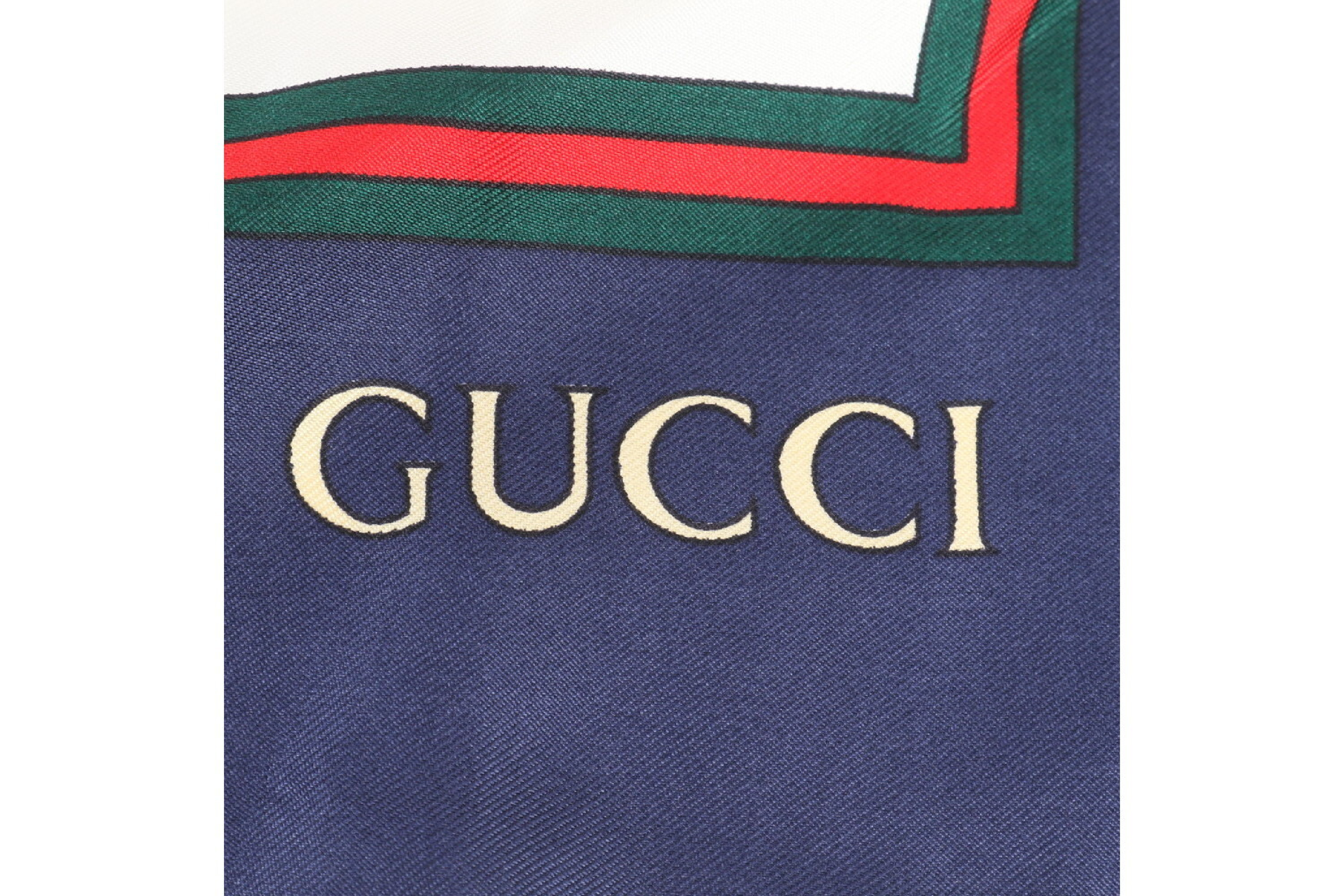 tag included, GG horse logo, 100% silk scarf, other accessories. — view 7