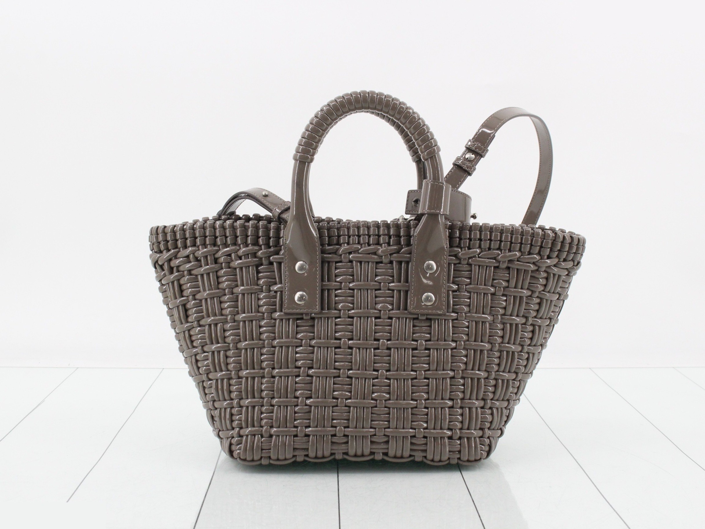 Bistro Basket Bag, 2-Way, Gray — view 2