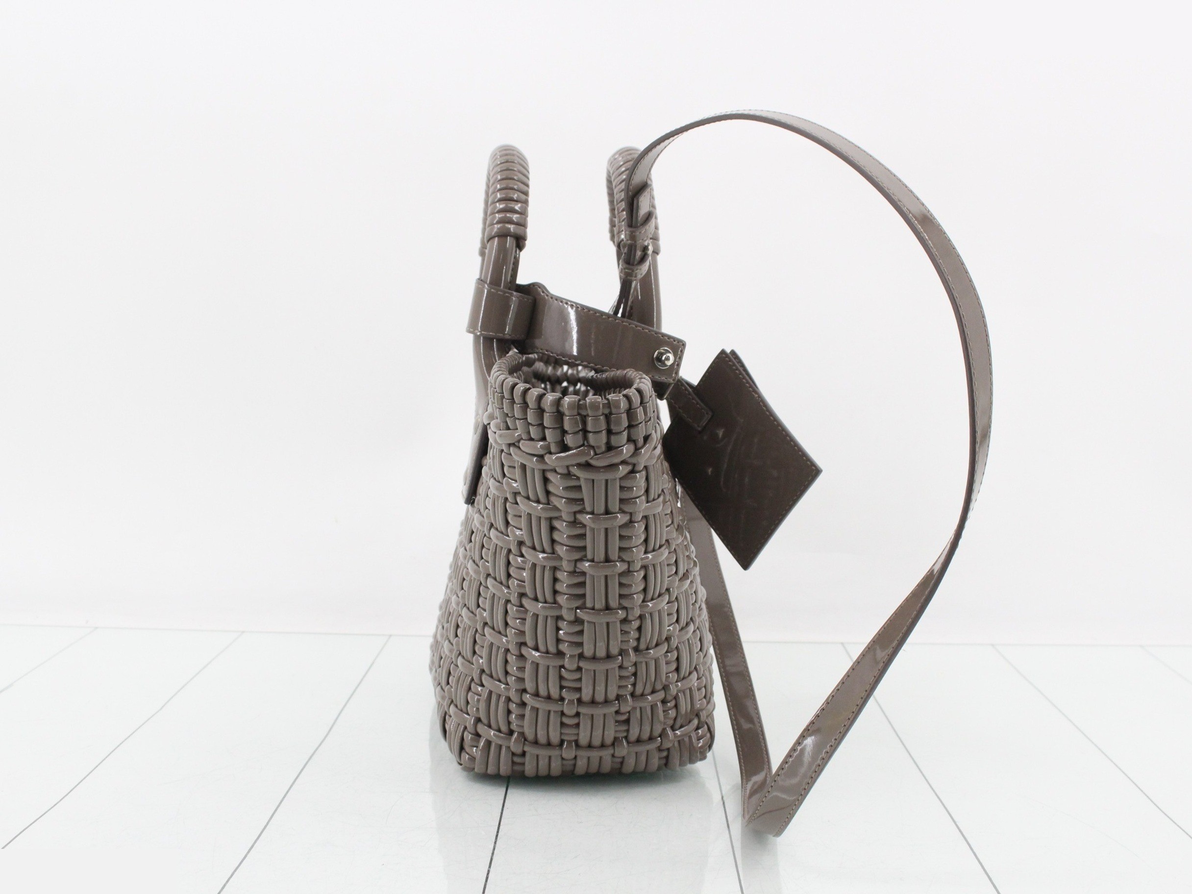 Bistro Basket Bag, 2-Way, Gray — view 4