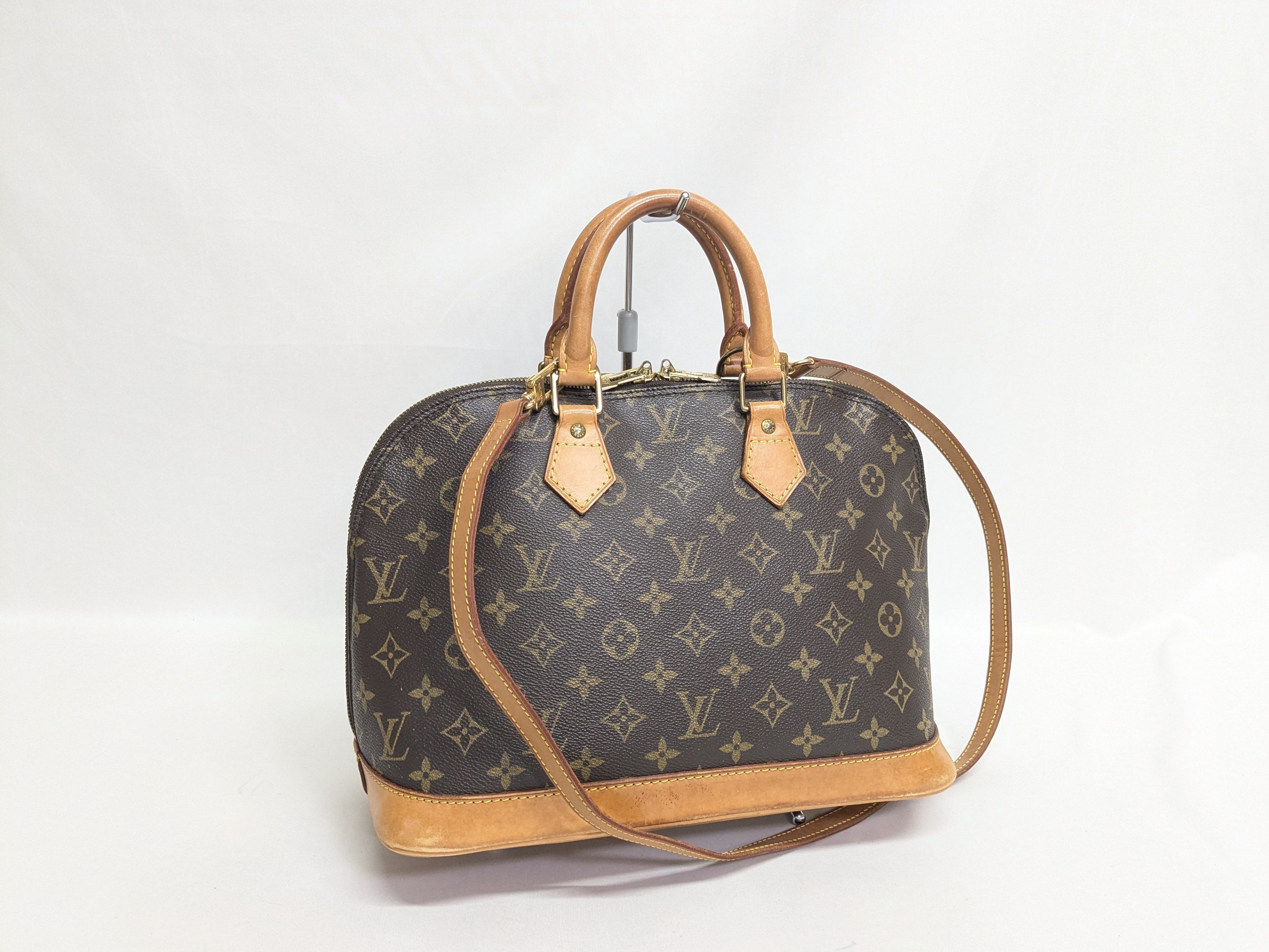 LV Monogram Alma PM Handbag with Strap