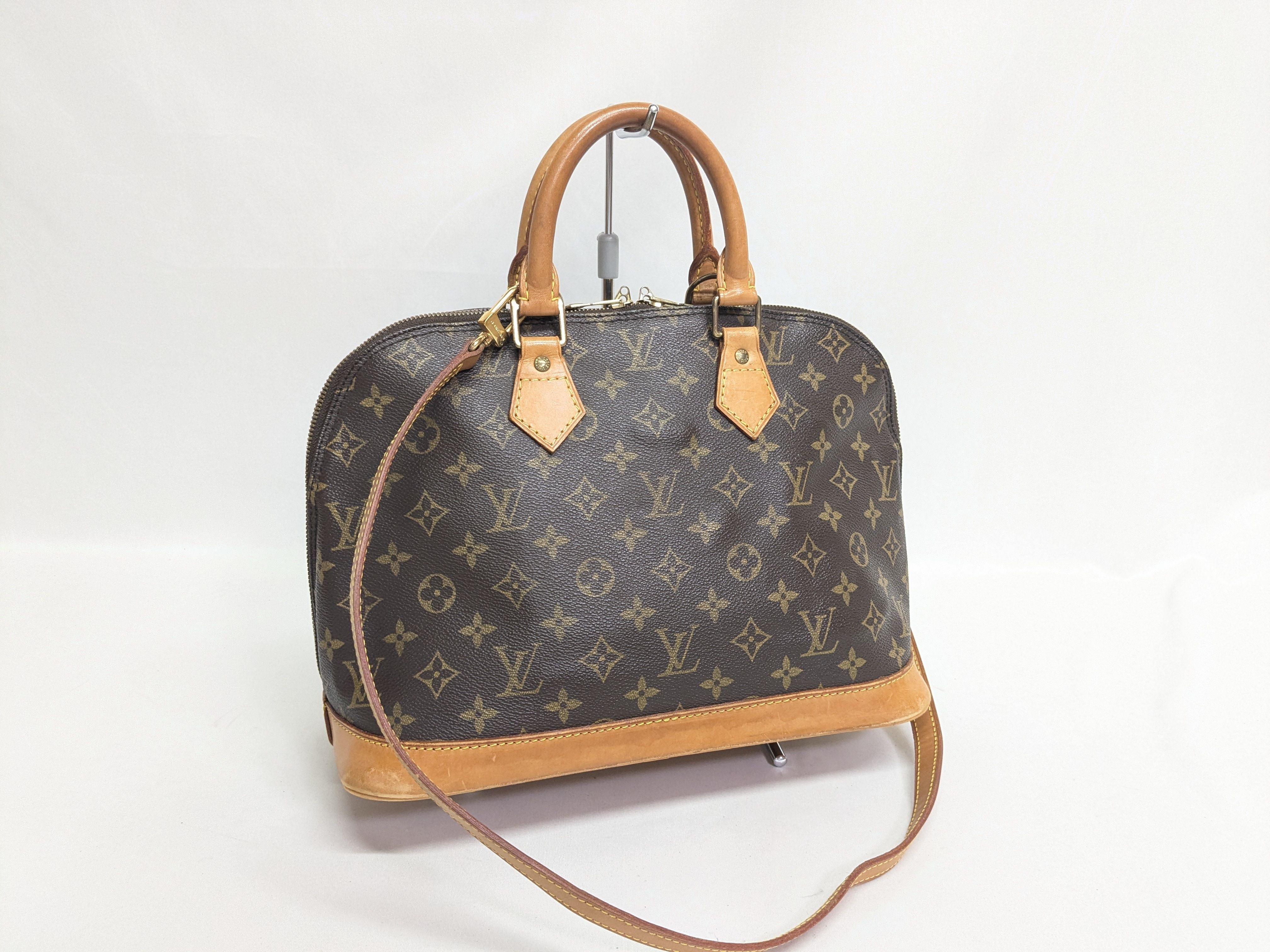 LV Monogram Alma PM Handbag with Strap — view 2
