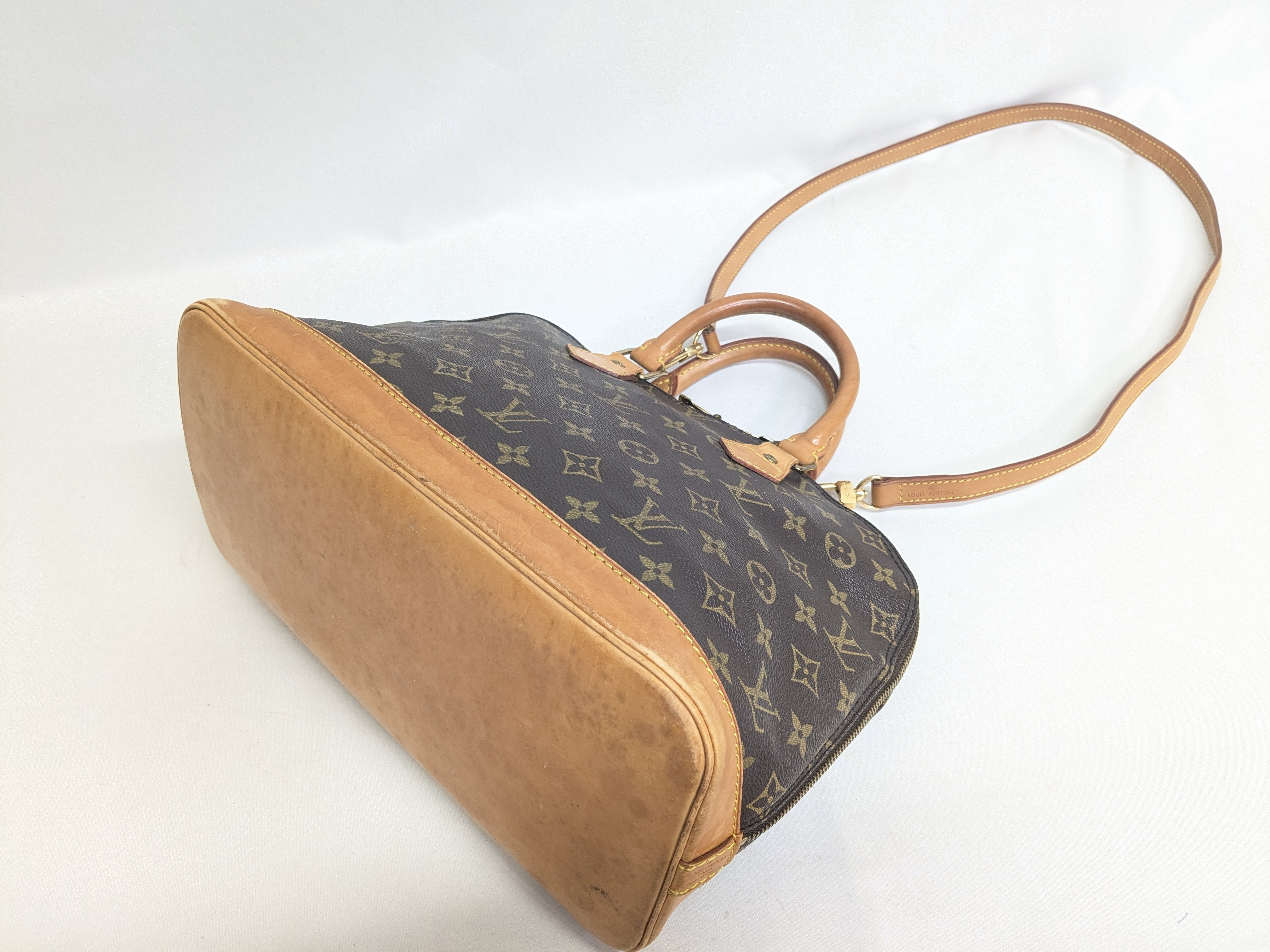 LV Monogram Alma PM Handbag with Strap — view 5