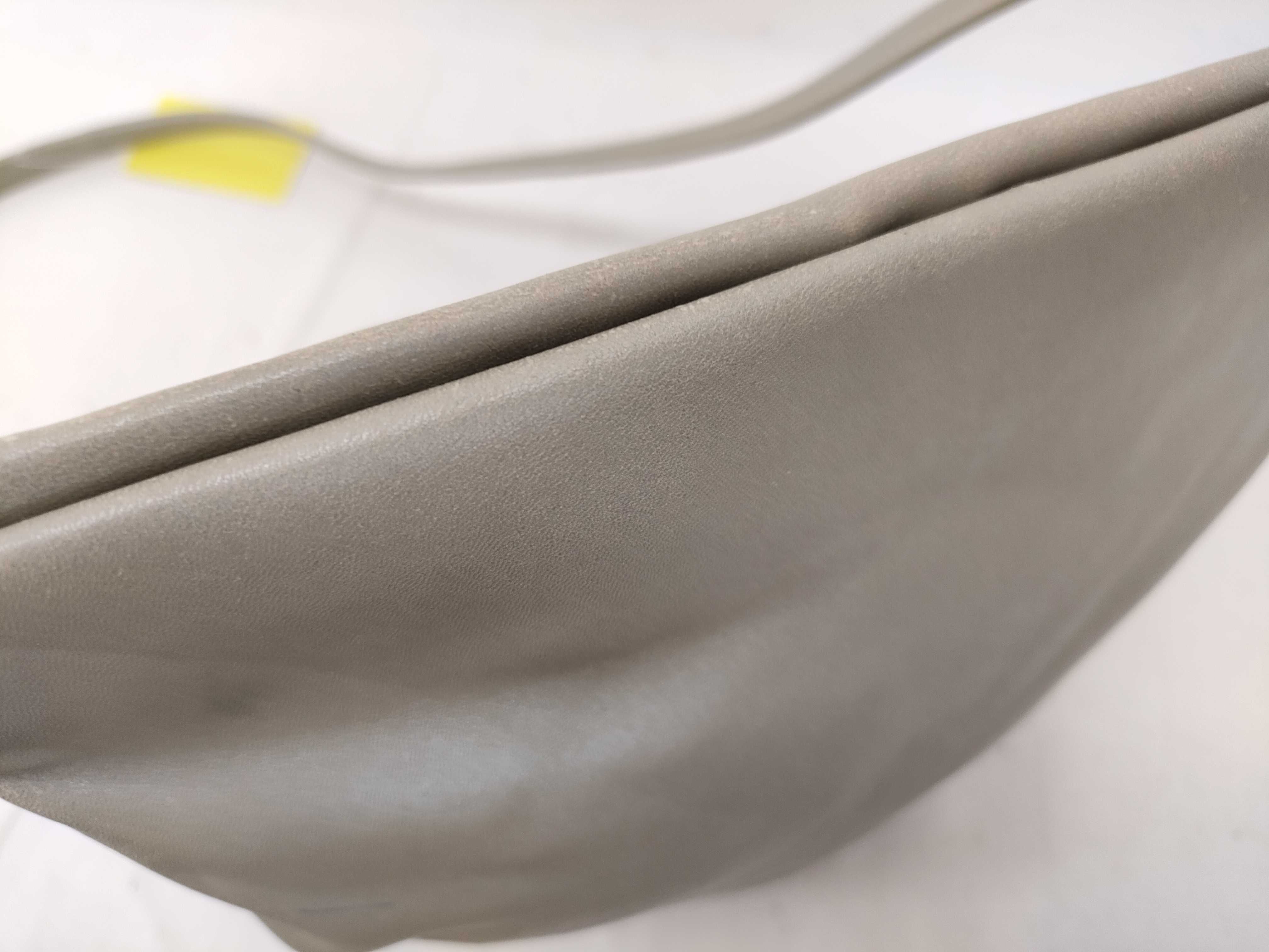 Nappa Leather Shoulder Bag, Gray — view 7