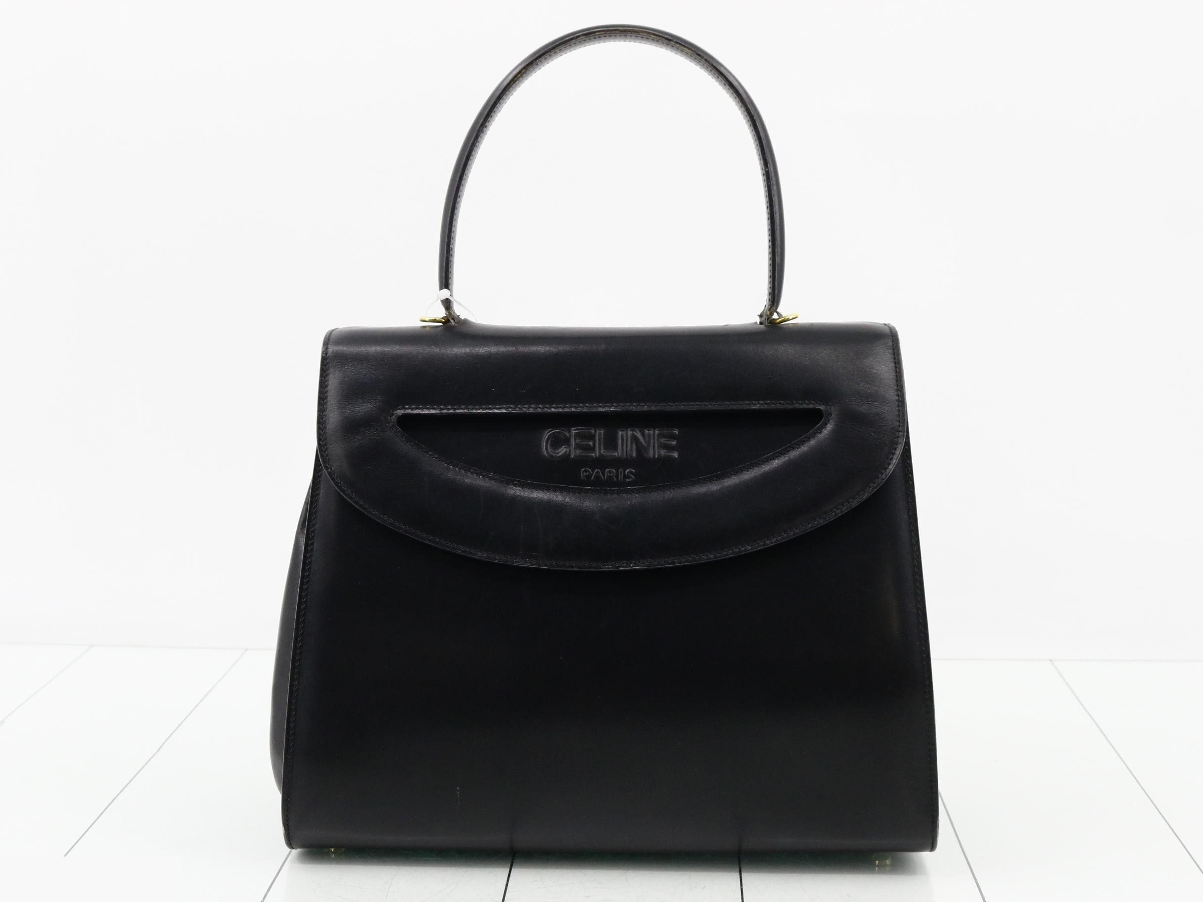 Leather 2-Way One-Handle Handbag