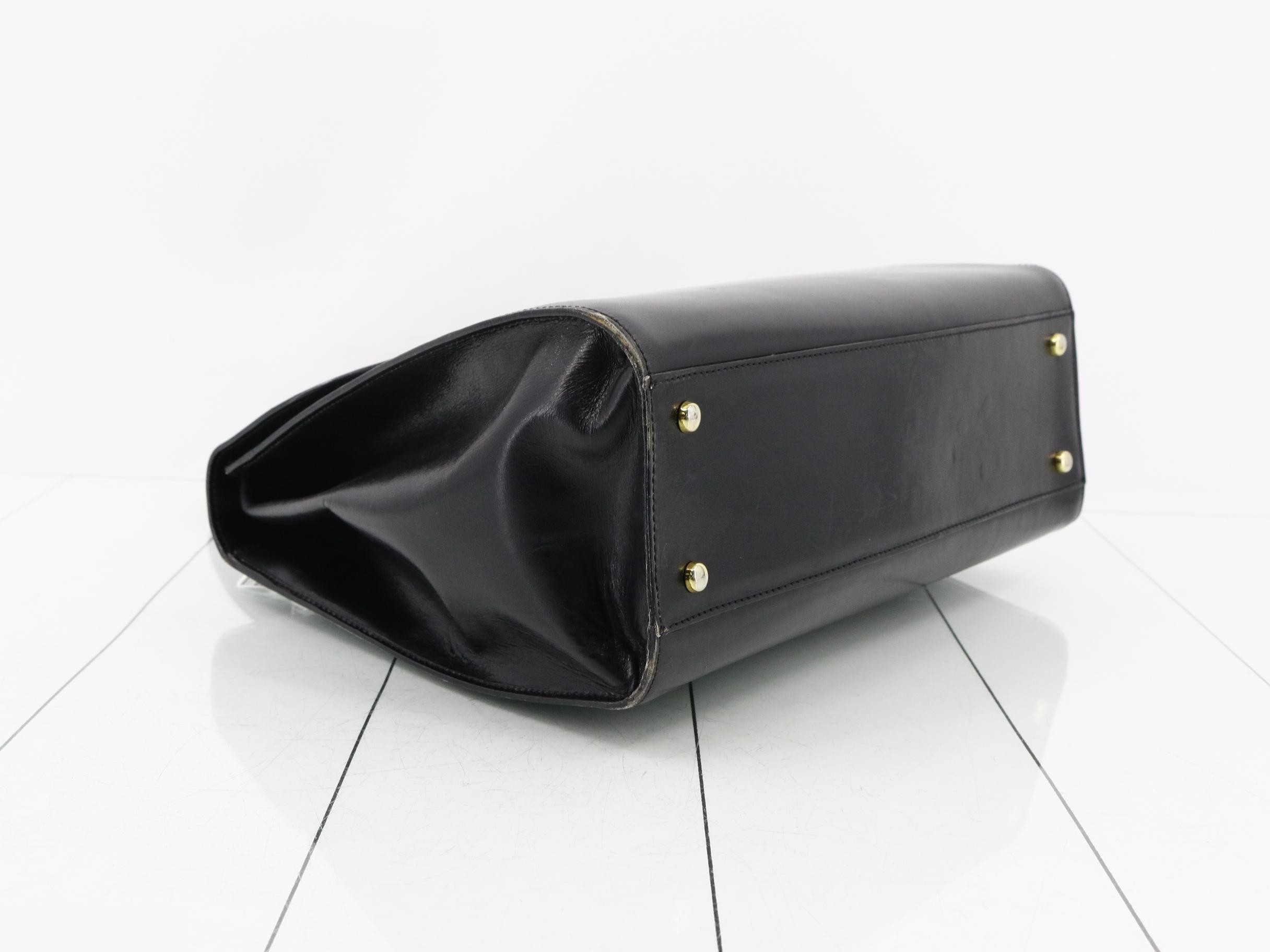 Leather 2-Way One-Handle Handbag — view 5
