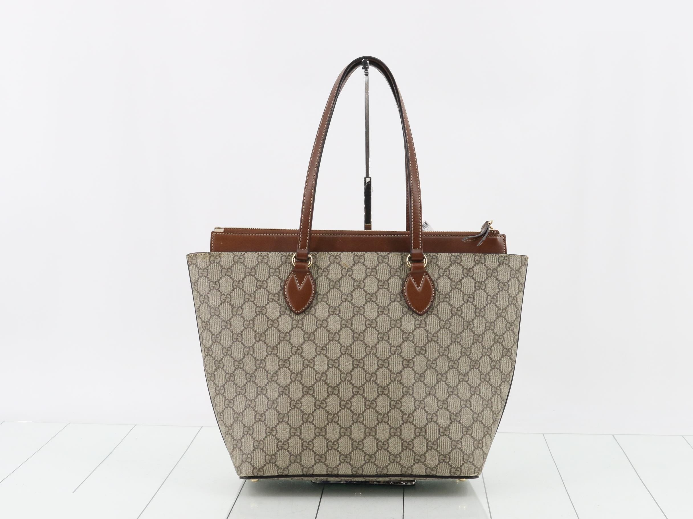GG Supreme Tote Bag, Beige — view 2
