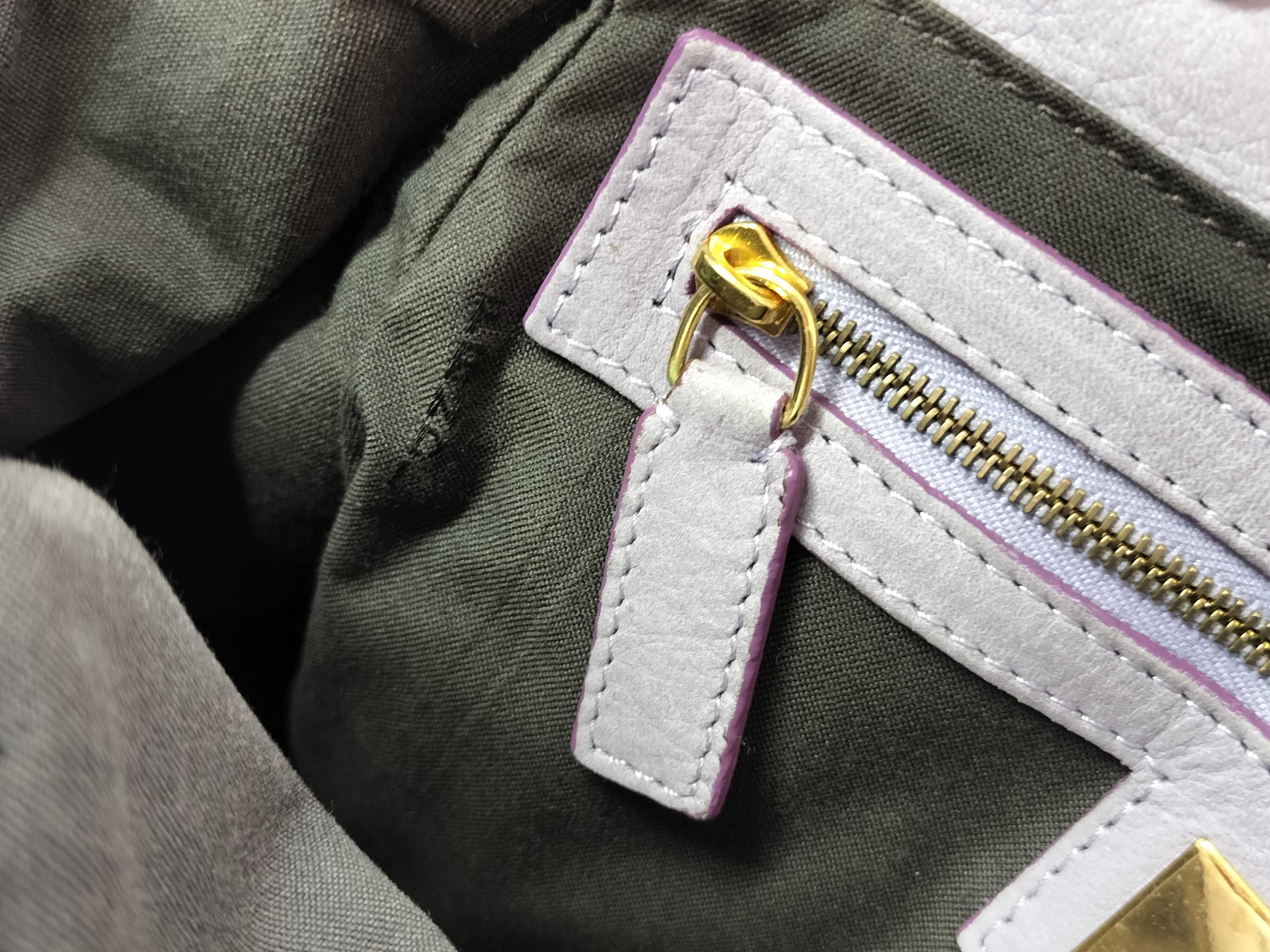 Zucca pattern Fendi Zucca Etnico suede studded logo charm chain gold hardware BN157 handbag tote bag with tags — view 12