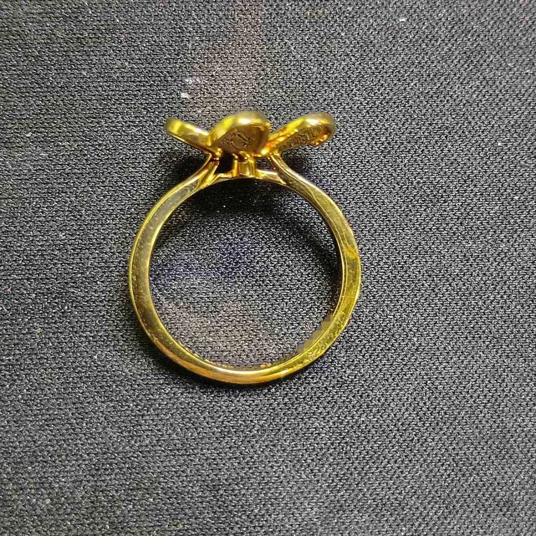 Frivole Small Diamond Ring, 750 (Yellow Gold), 4.8g, Size 52, JD243209. — view 6