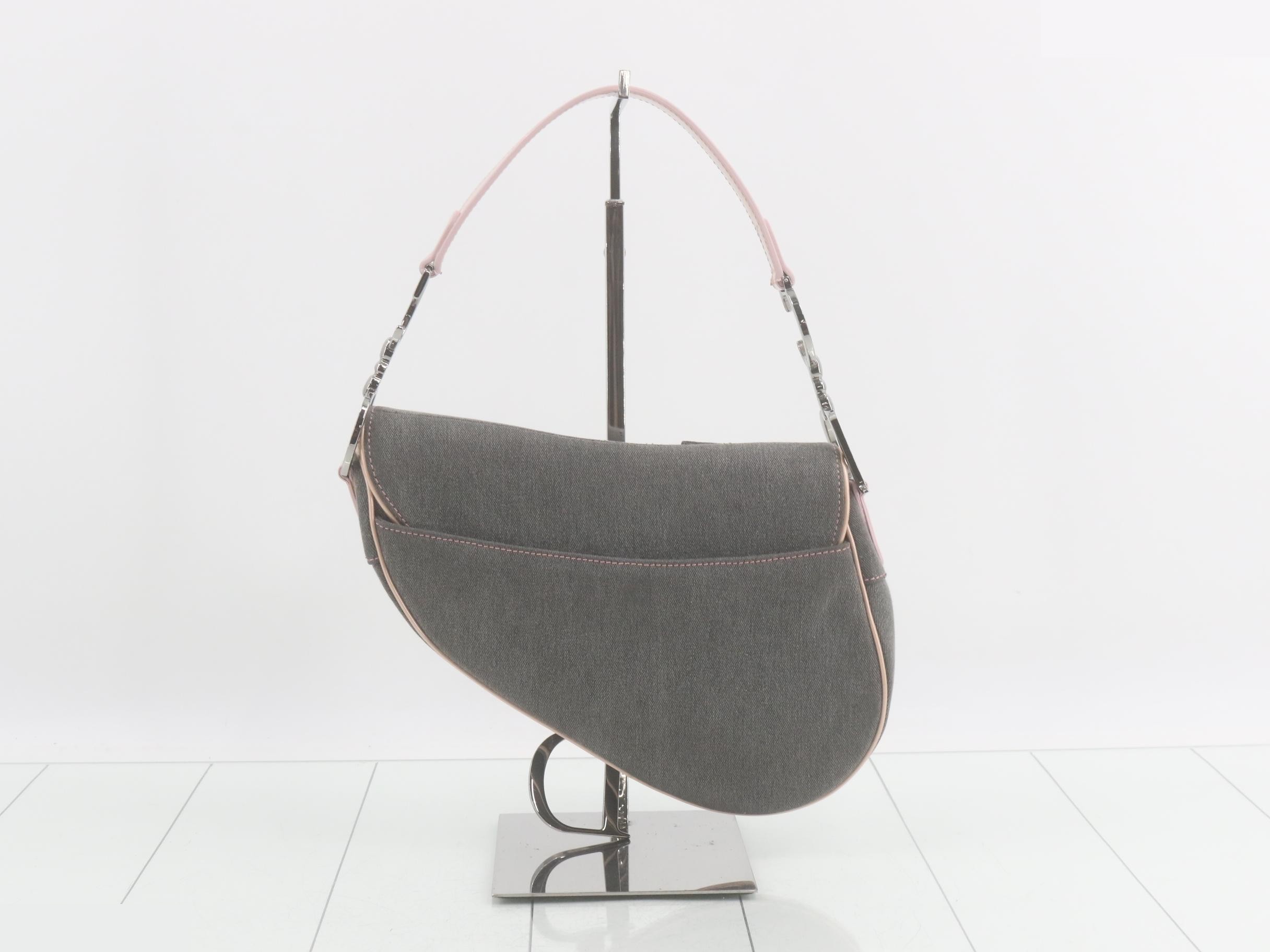 denim saddle bag, one-shoulder bag — view 2