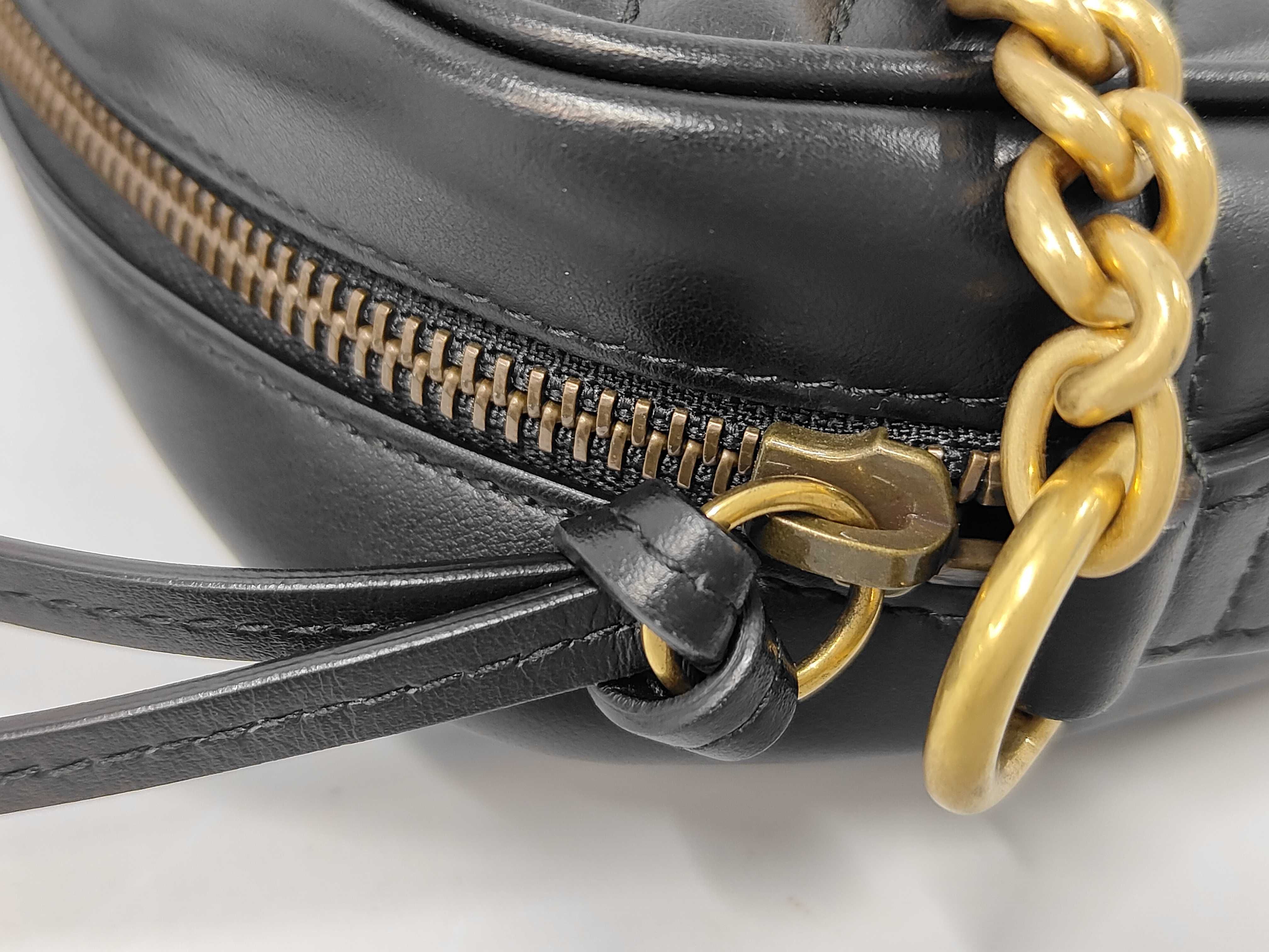 GG Marmont Leather Chain Shoulder Bag, Black, 448065 (Shoulder Bag) — view 8