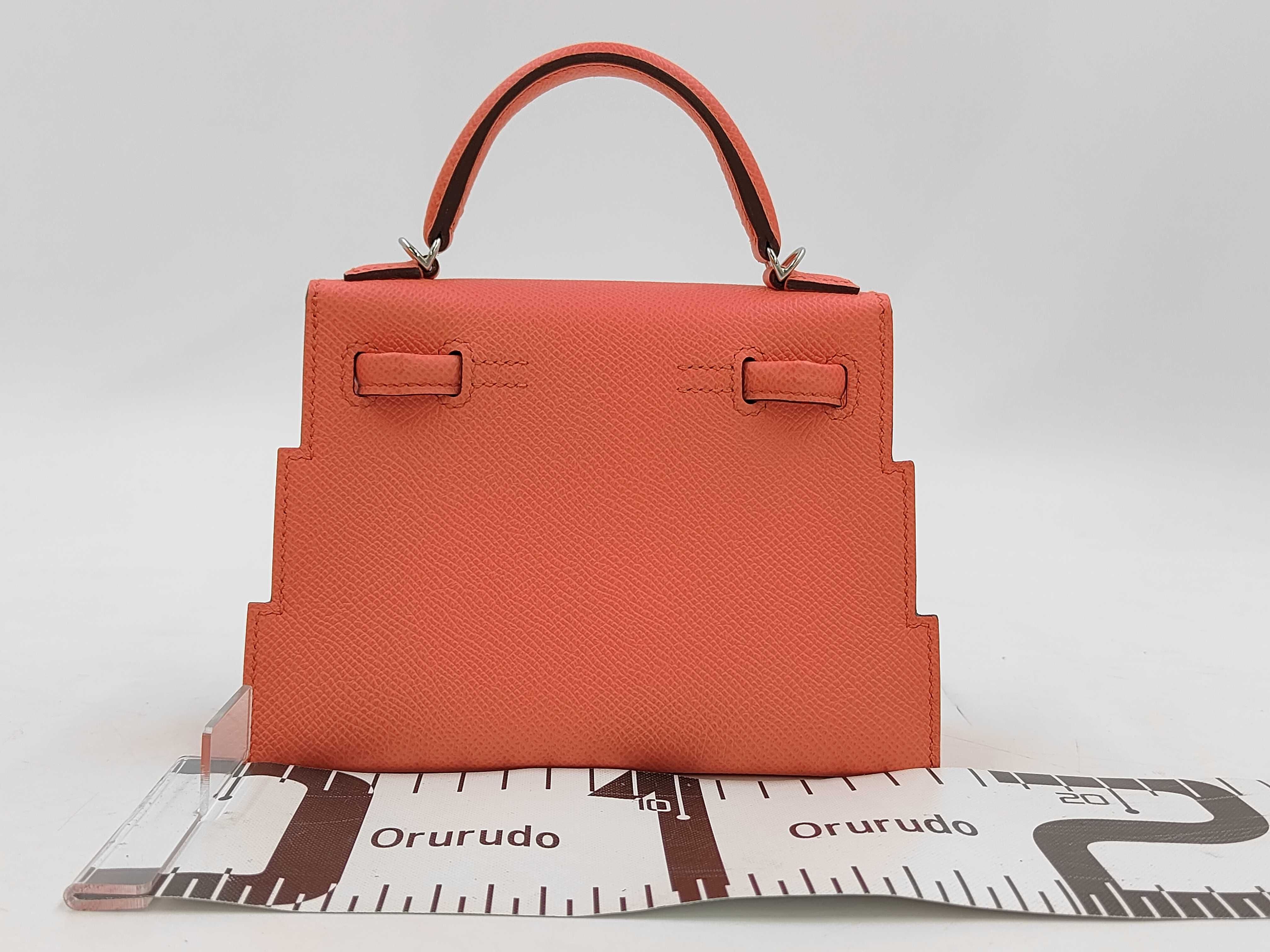 Kelly Doll Pict Rose Texas x Mauve Pale x Vert Fizz x Gold Epsom x Alligator B-stamp Silver Hardware Handbag — view 2