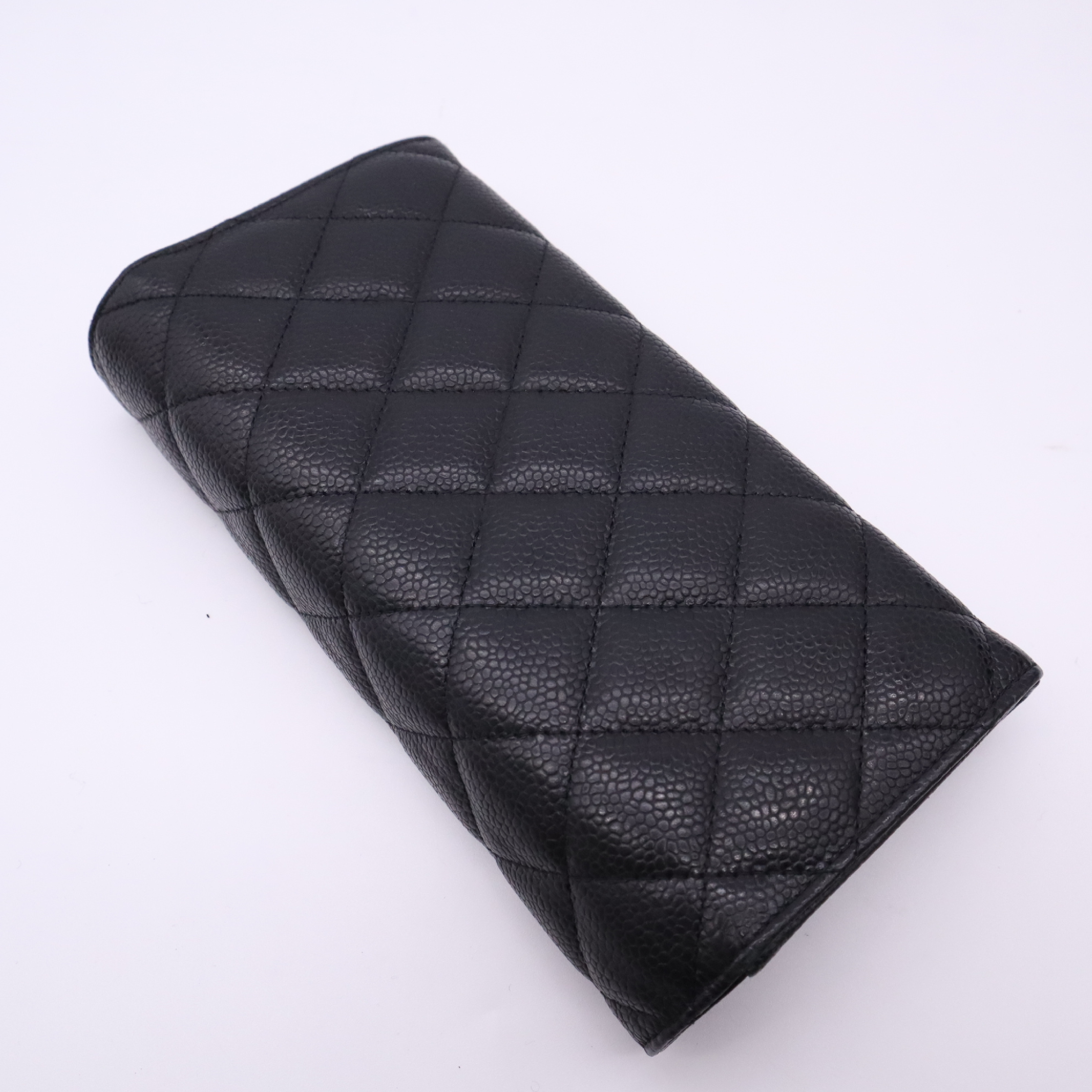 Caviar Skin Matelassé Classic Flap Wallet — view 2