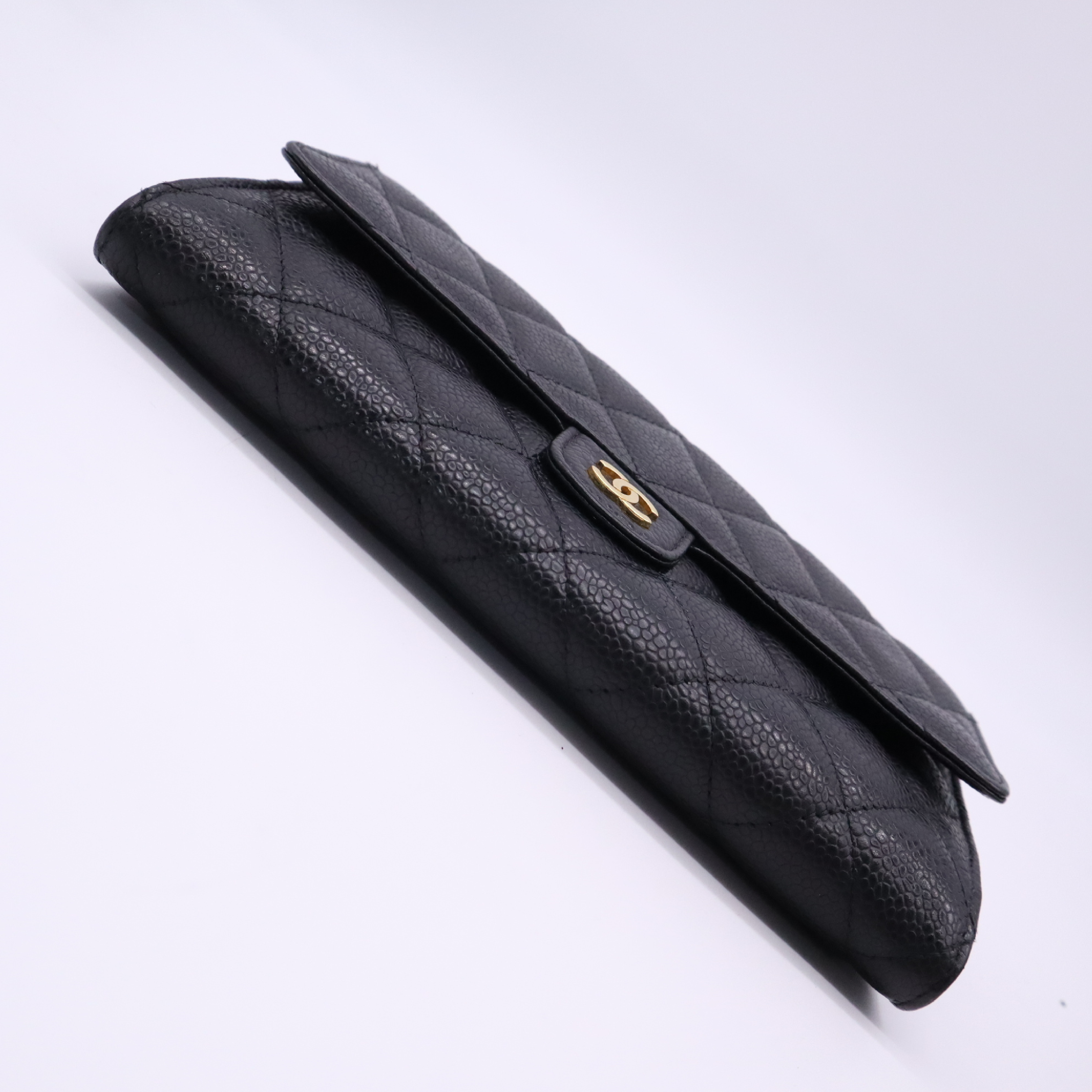 Caviar Skin Matelassé Classic Flap Wallet — view 4