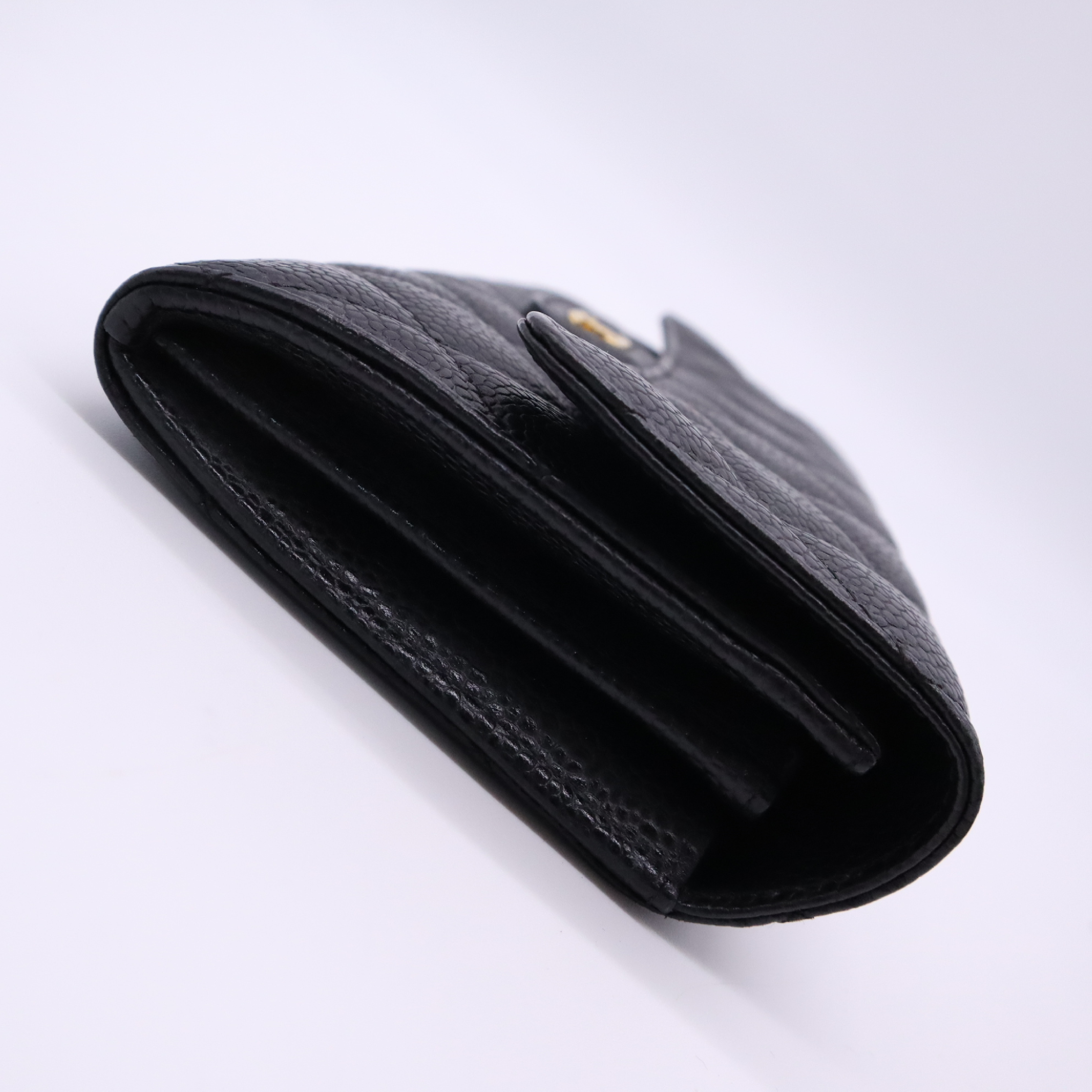 Caviar Skin Matelassé Classic Flap Wallet — view 6