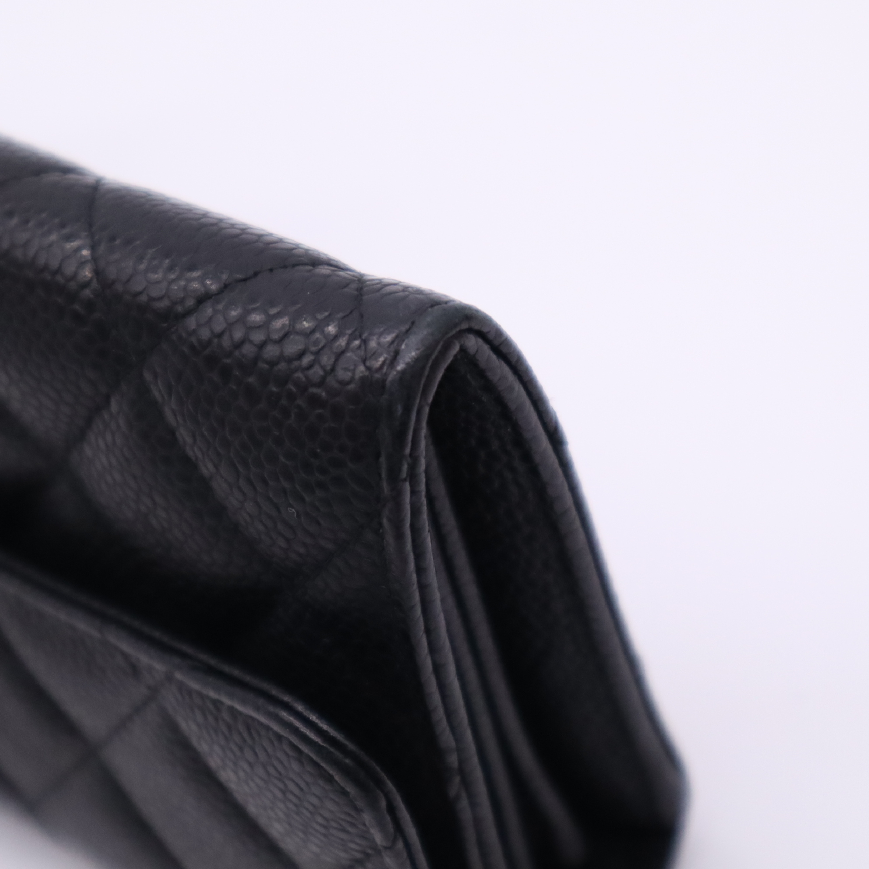Caviar Skin Matelassé Classic Flap Wallet — view 7