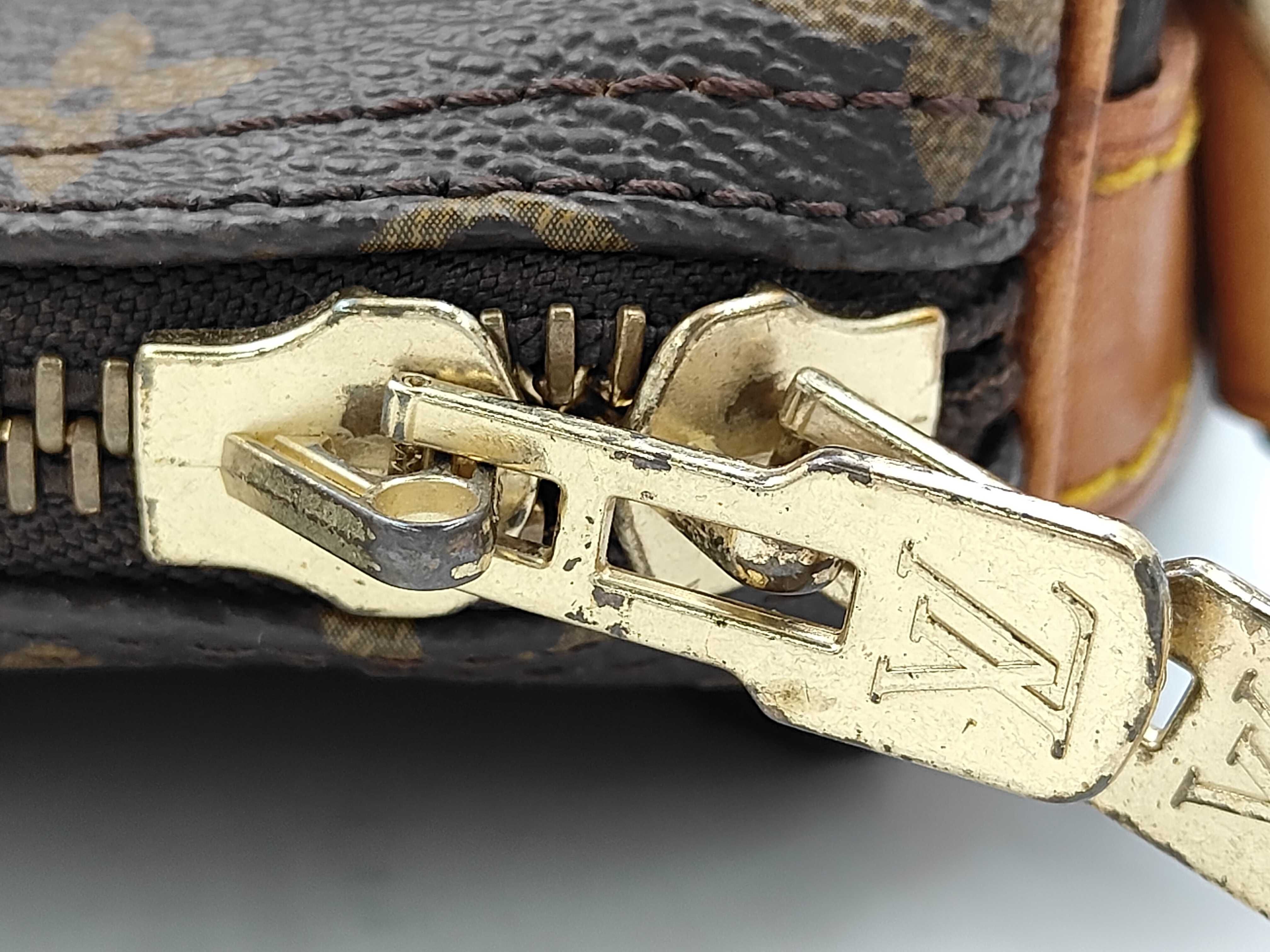 Monogram Vuitton Keepall Bandoulière 60 Boston Bag with Stamp — view 12