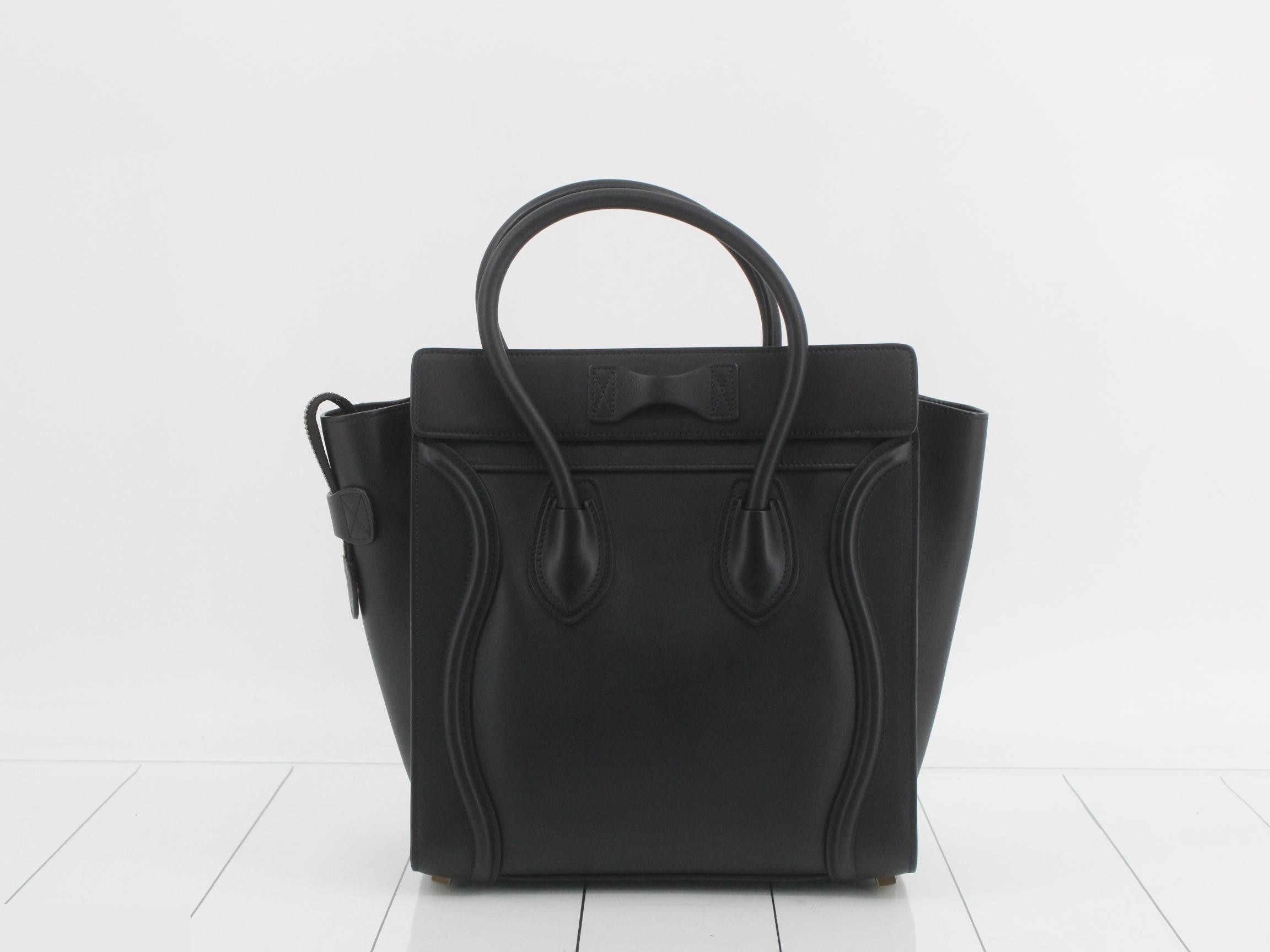 Luggage Micro Handbag, Black — view 2