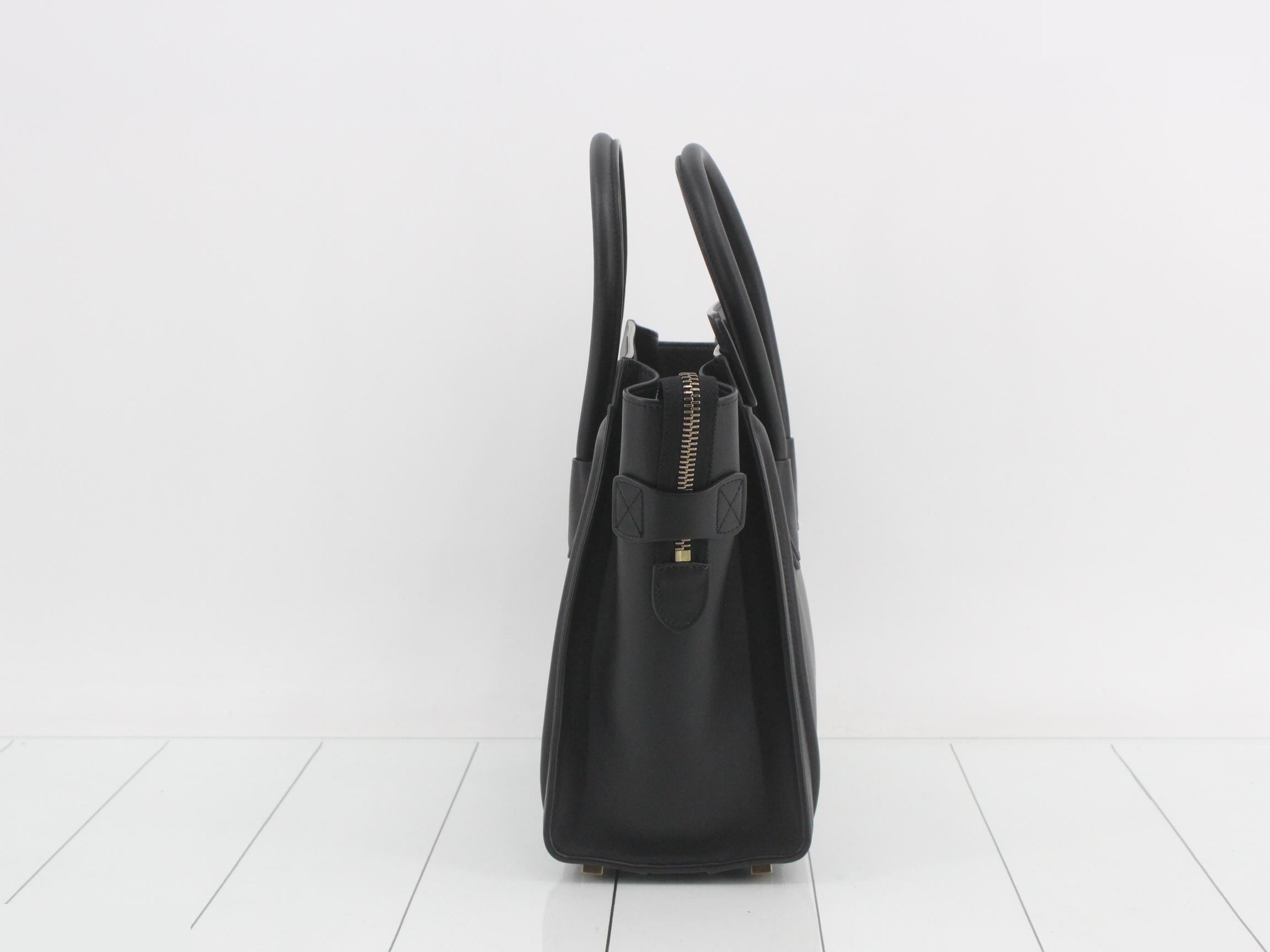 Luggage Micro Handbag, Black — view 3