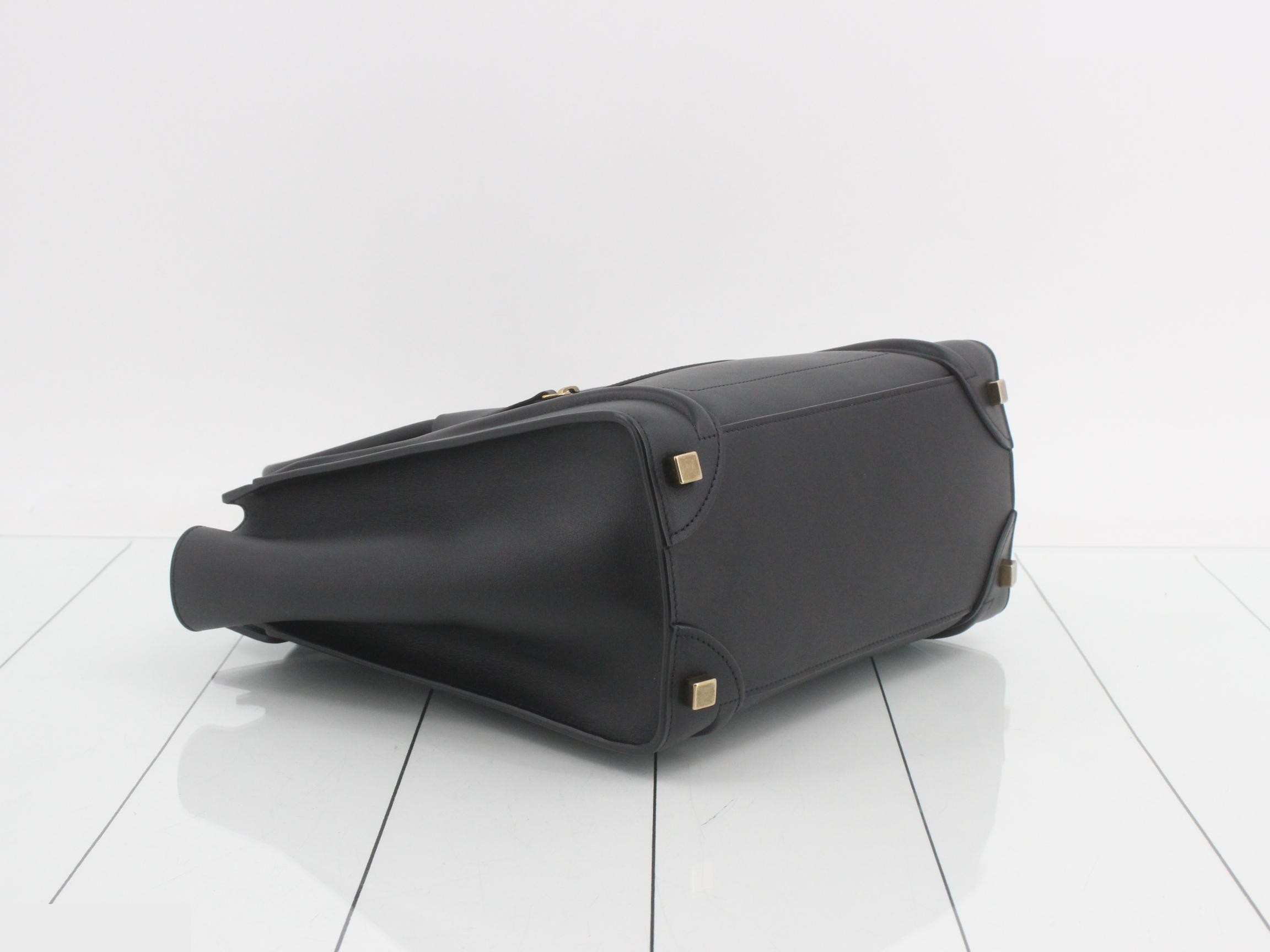 Luggage Micro Handbag, Black — view 5