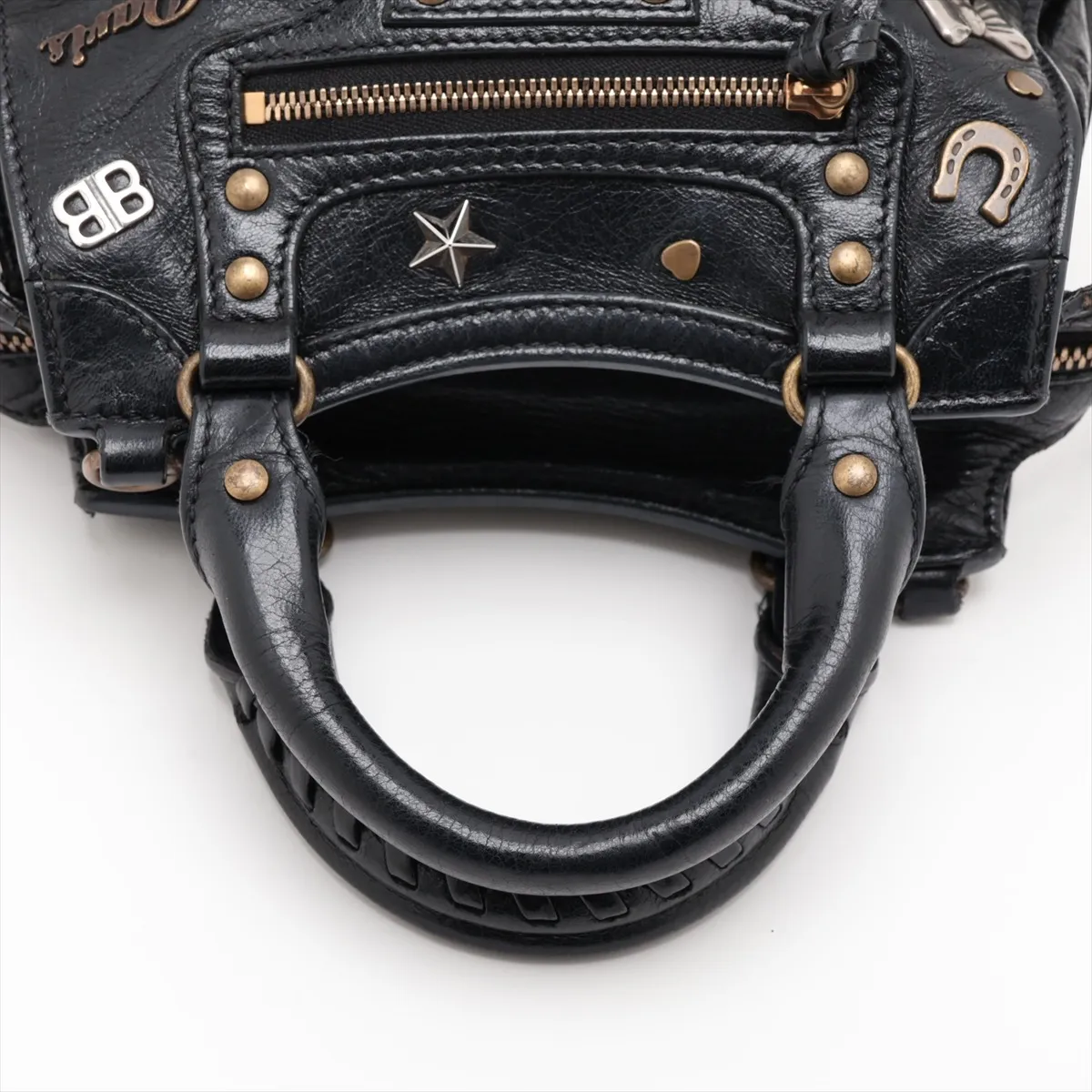 Mini Neo Classic City Leather x Studs 2-Way Handbag Black 693913 — view 5