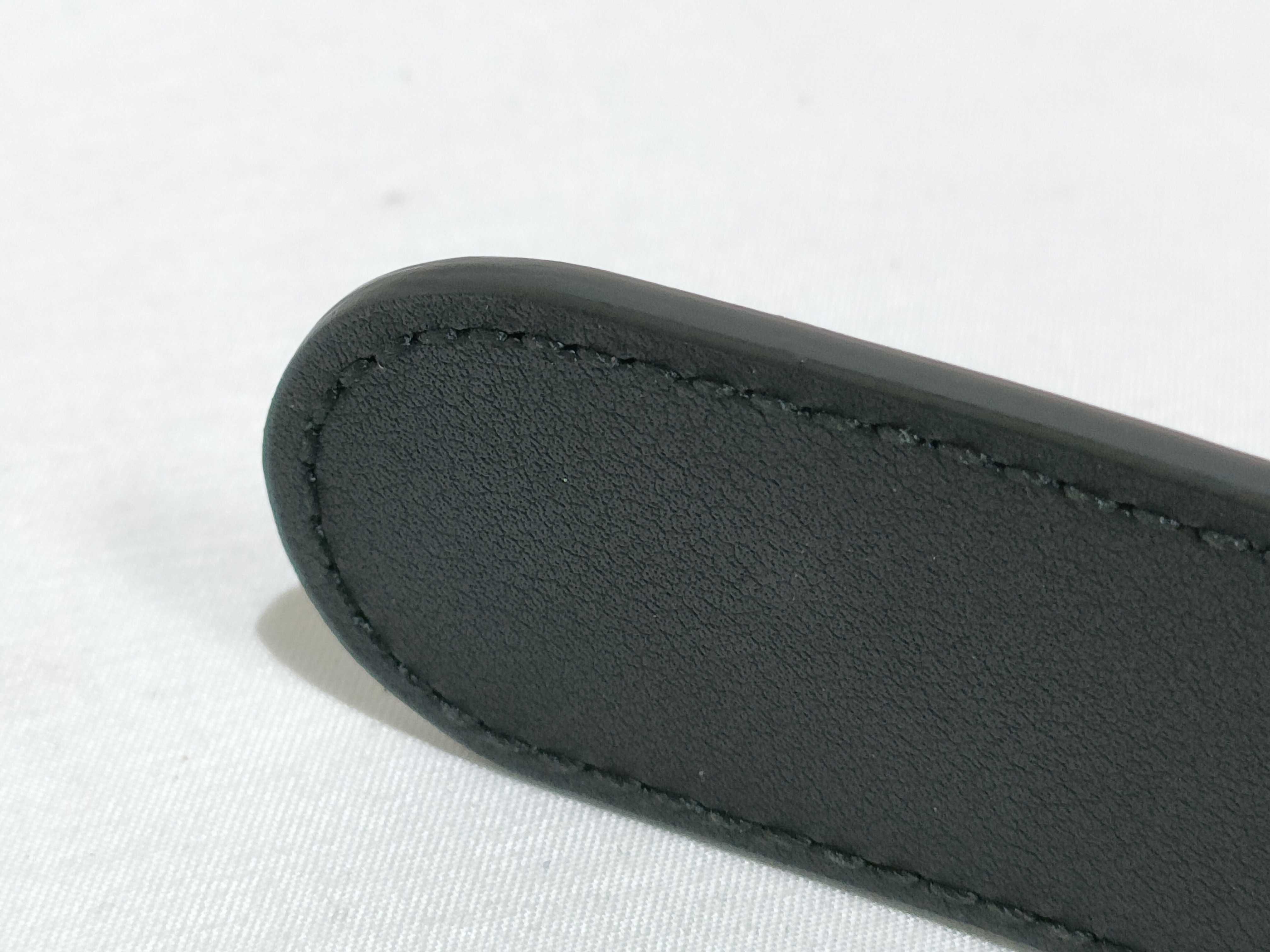 GG Marmont Leather Belt, Black — view 6