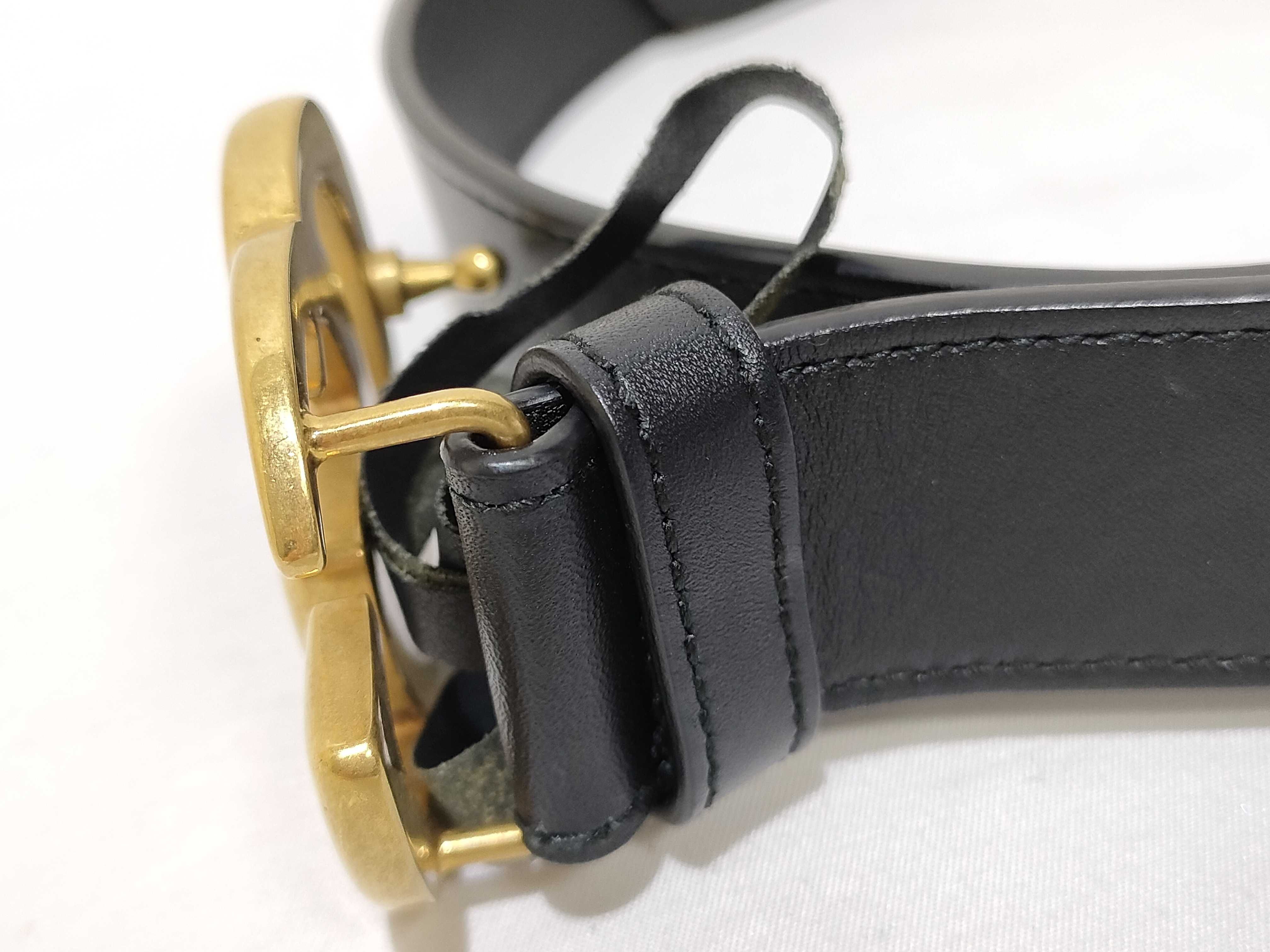 GG Marmont Leather Belt, Black — view 8