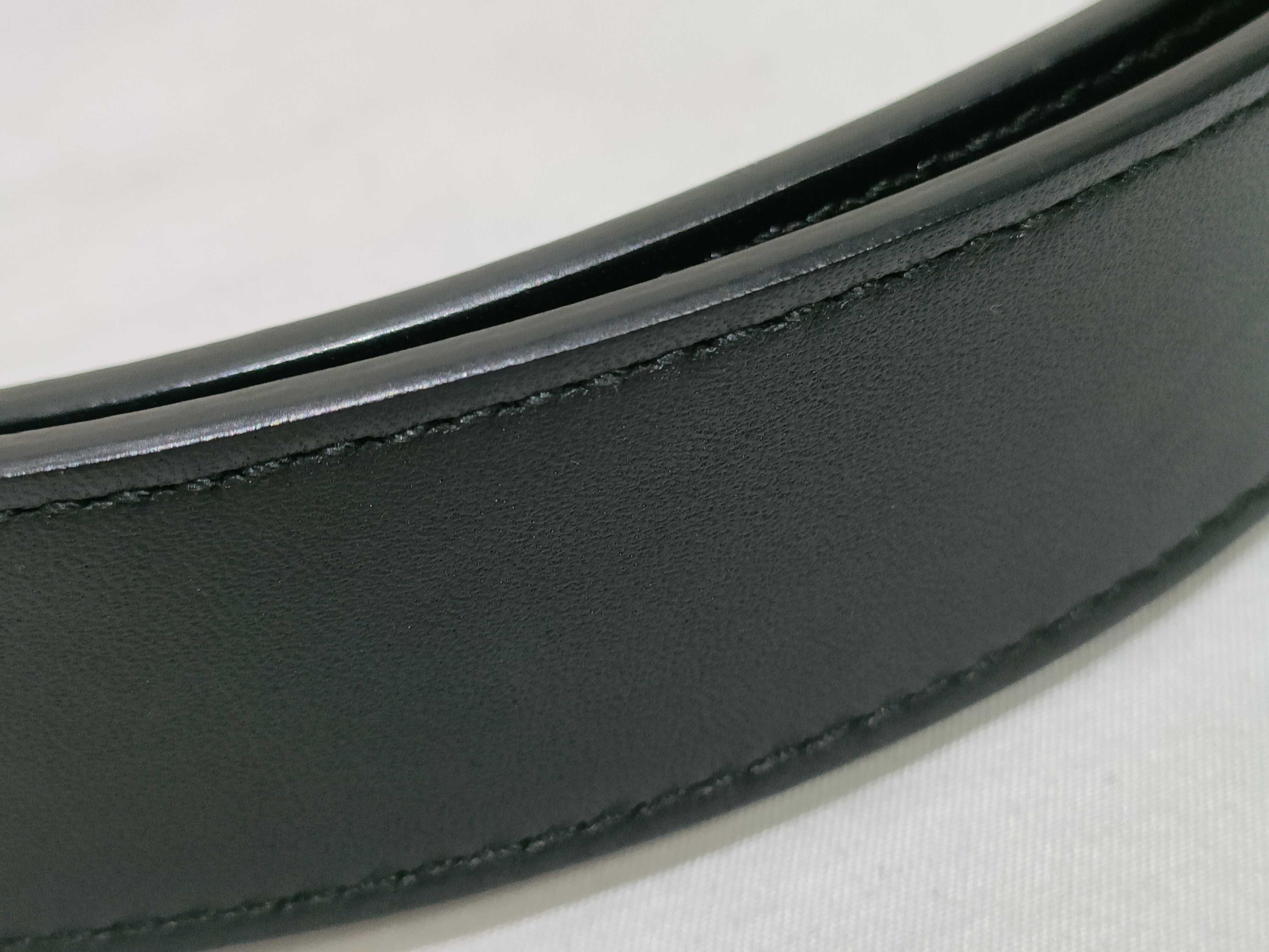 GG Marmont Leather Belt, Black — view 9