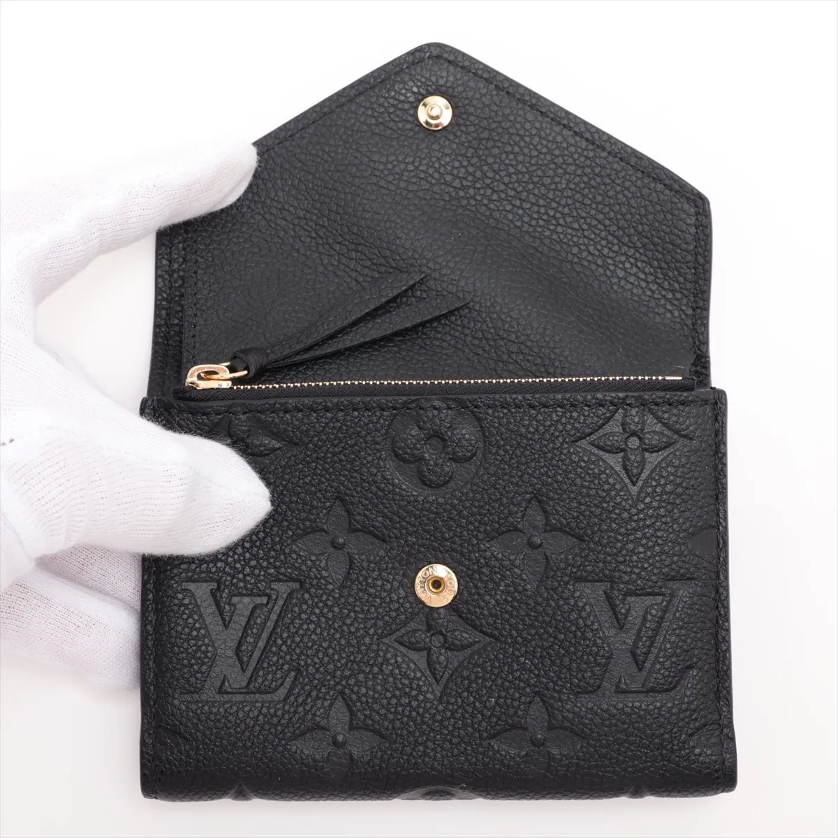 Empreinte Portefeuille Victorine M64060 Noir Compact Wallet (RFID detected) — view 3