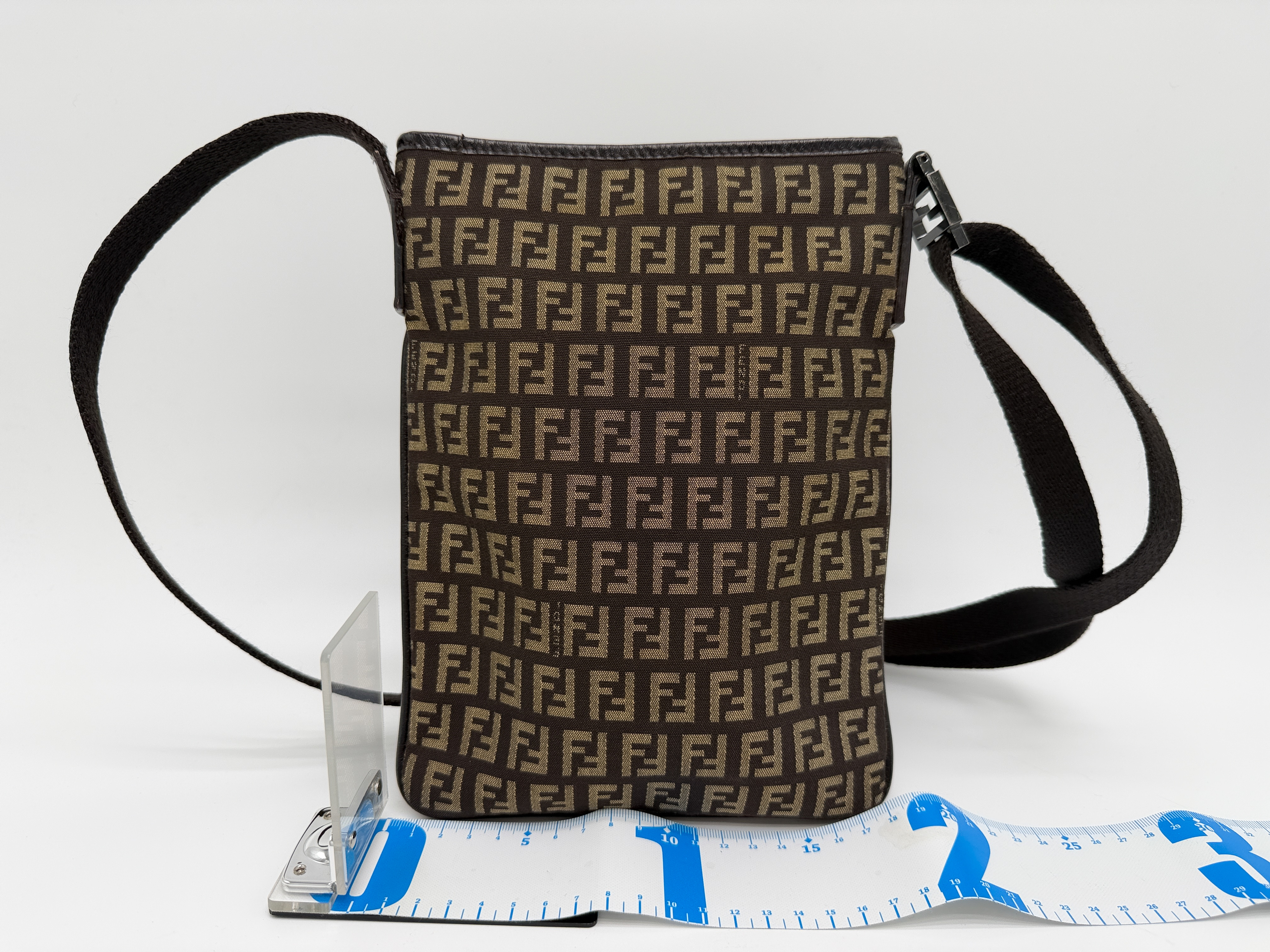Zucca Canvas x Leather Shoulder Bag — view 2