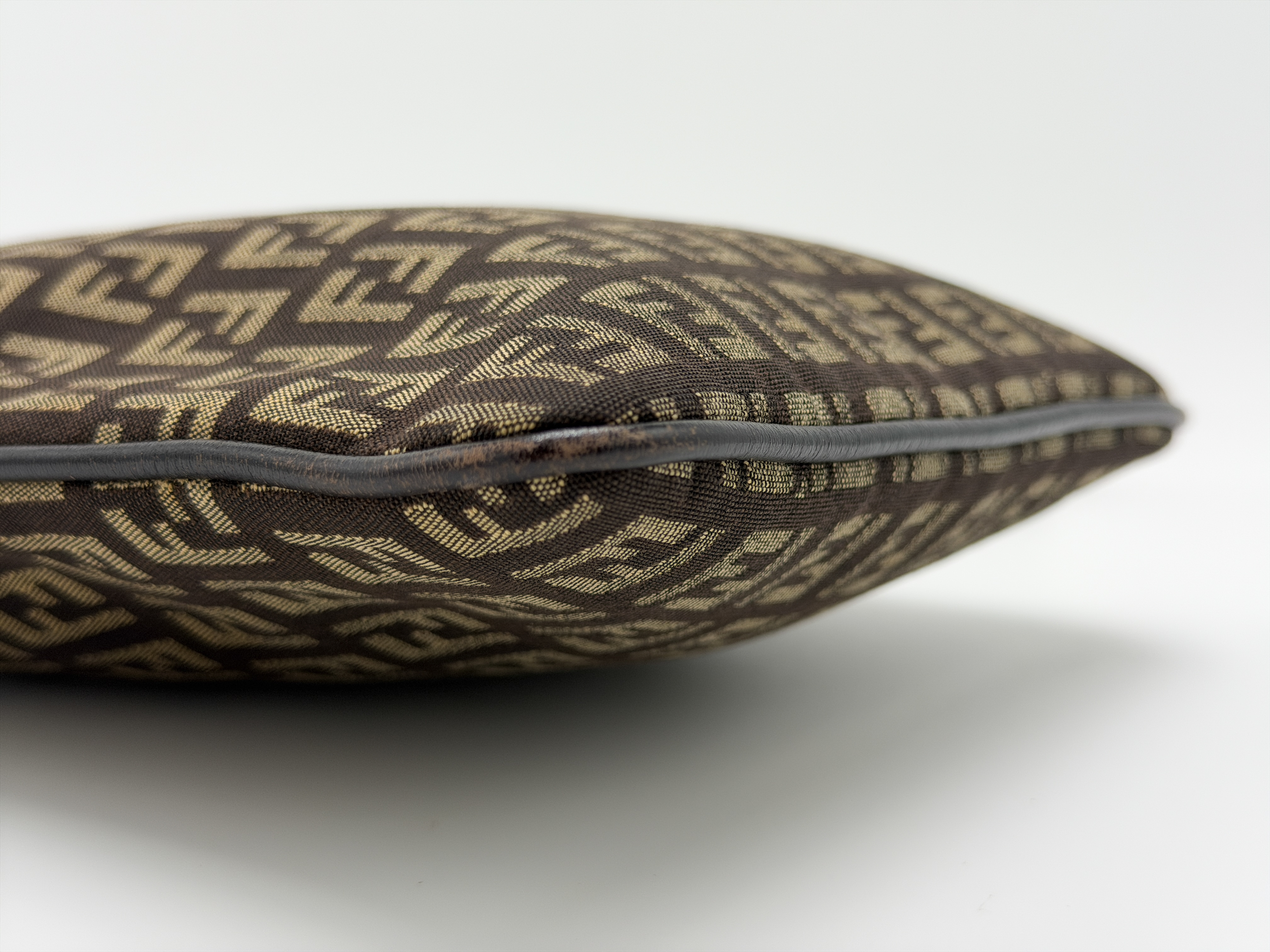 Zucca Canvas x Leather Shoulder Bag — view 8